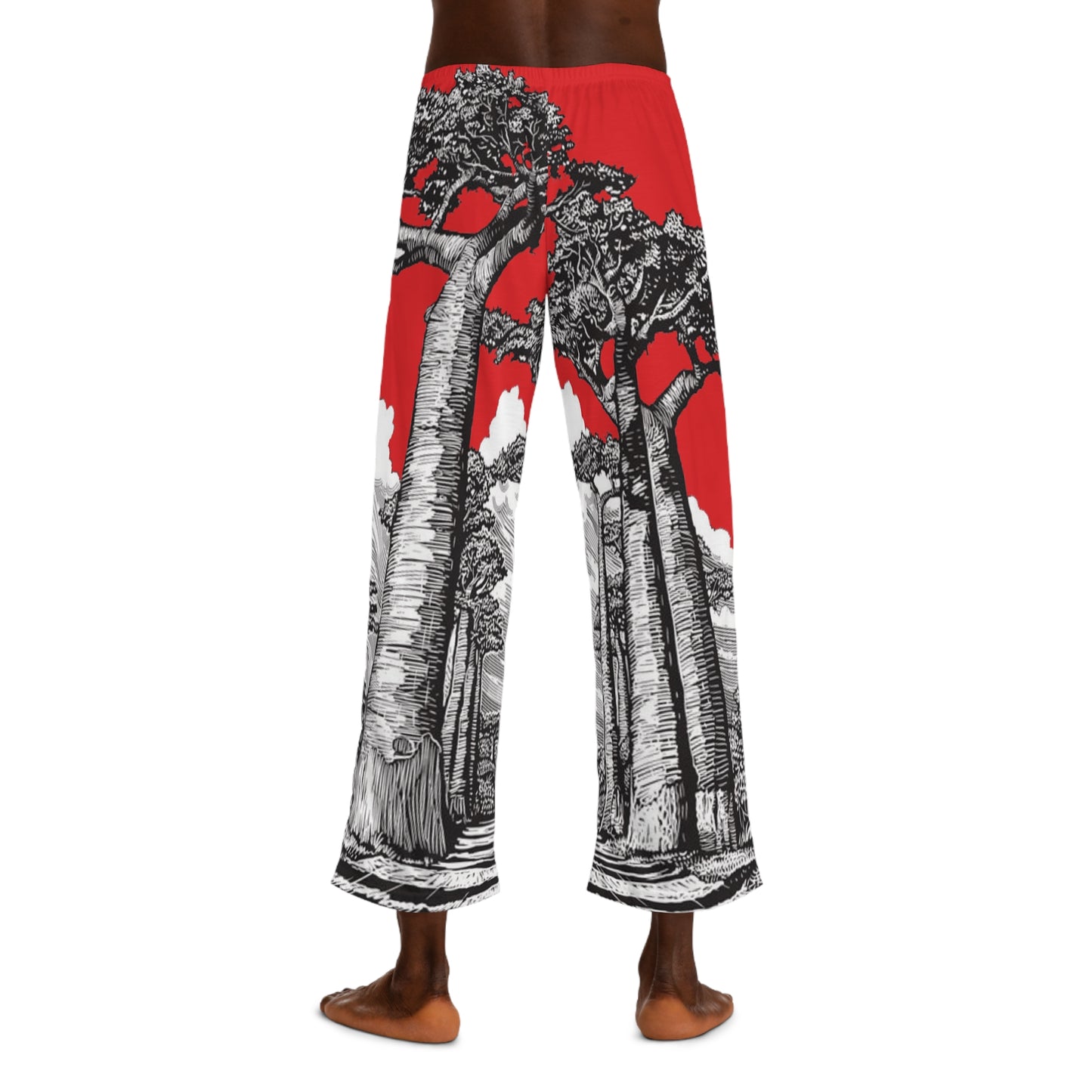 SOLSTICE Baobab Red Men's Pajama Pants (AOP)