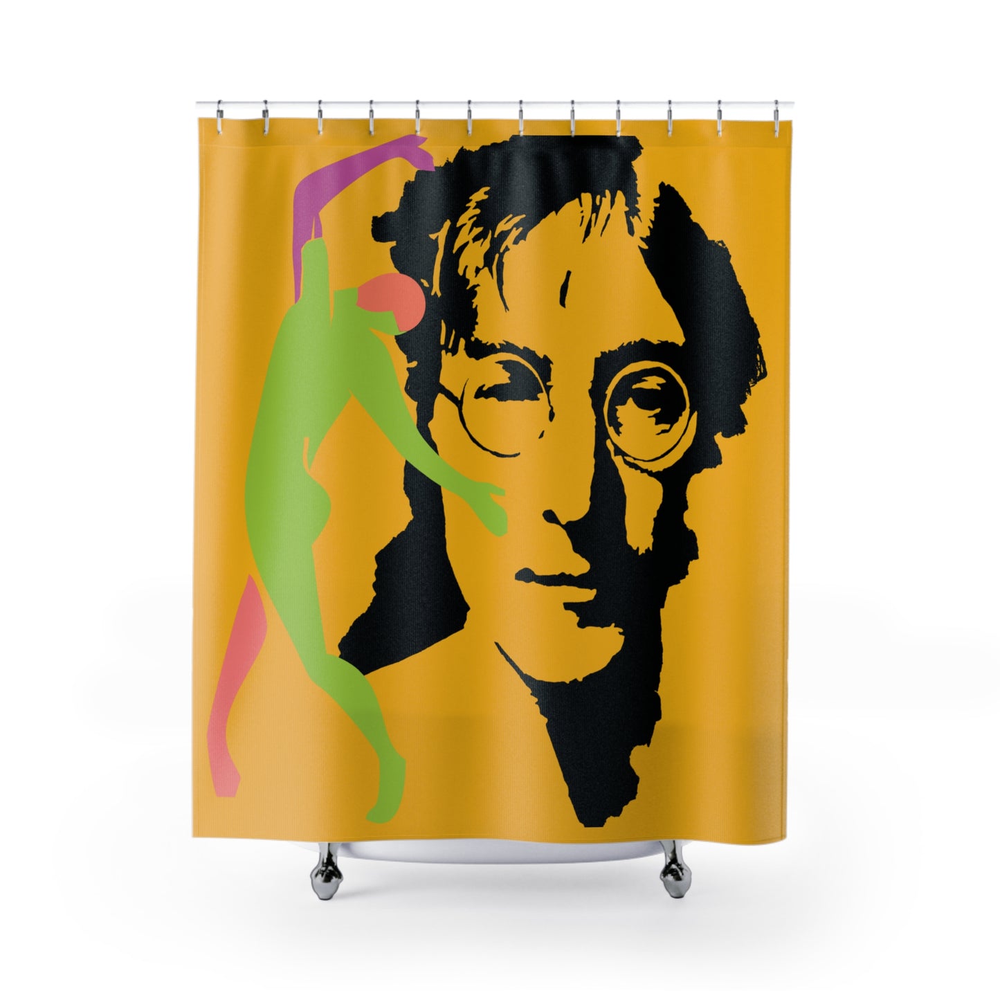 SOLSTICE Lennon Shower Curtain yellow 6