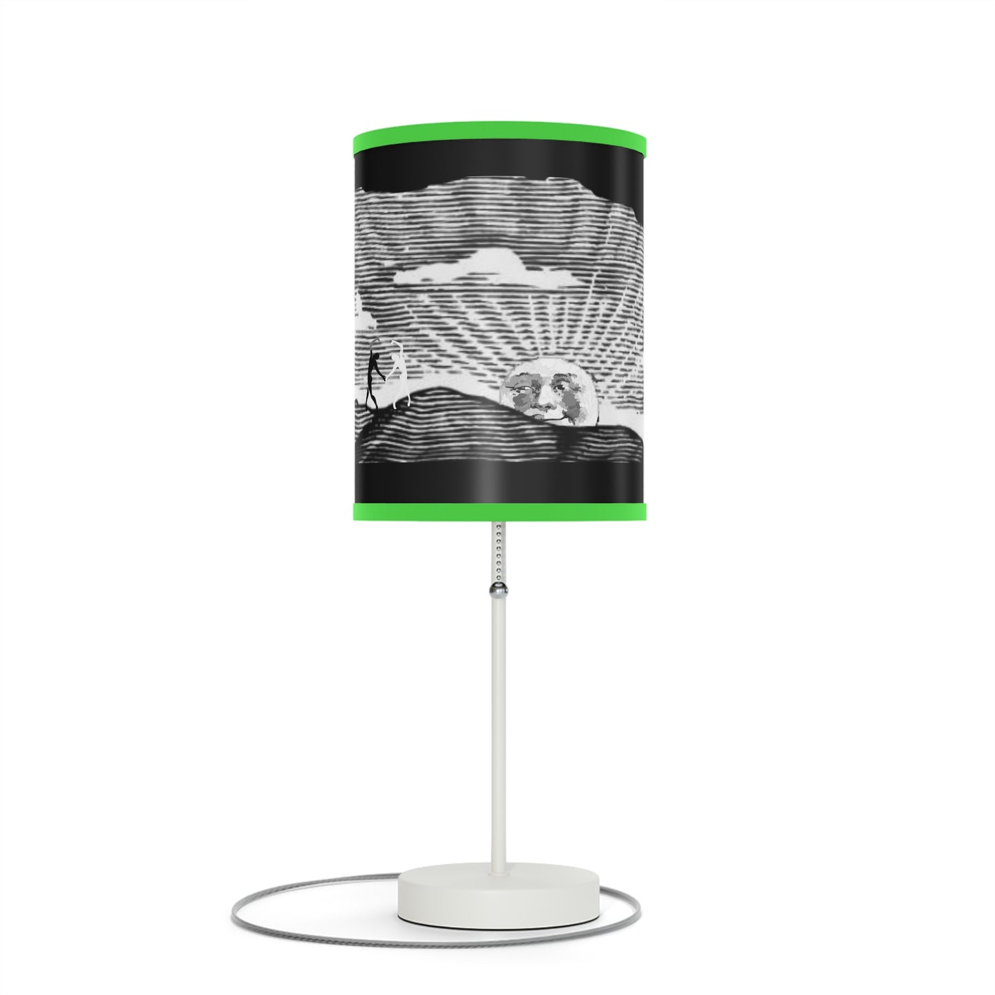 Solstice Engraved Sunrise Lamp on a Stand, US|CA plug