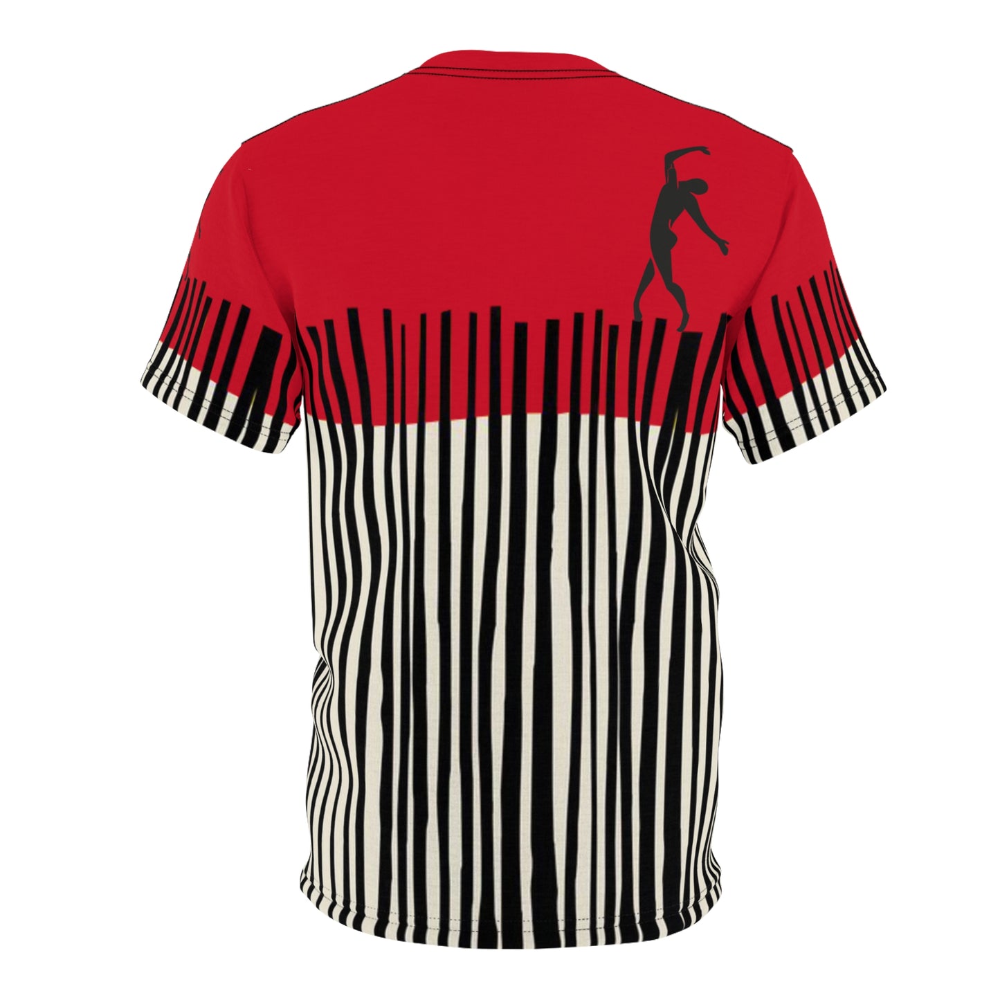 SOLSTICE Bamboo dark red Unisex Cut & Sew Tee (AOP)