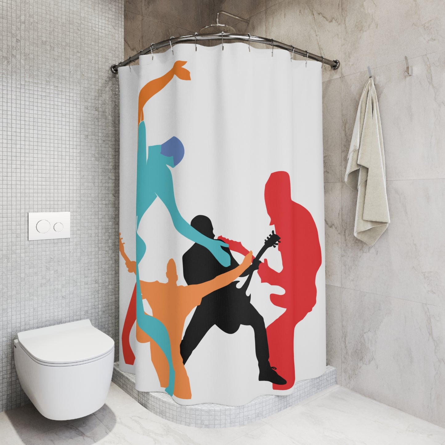 SOLSTICE dancer Shower Curtain band 1