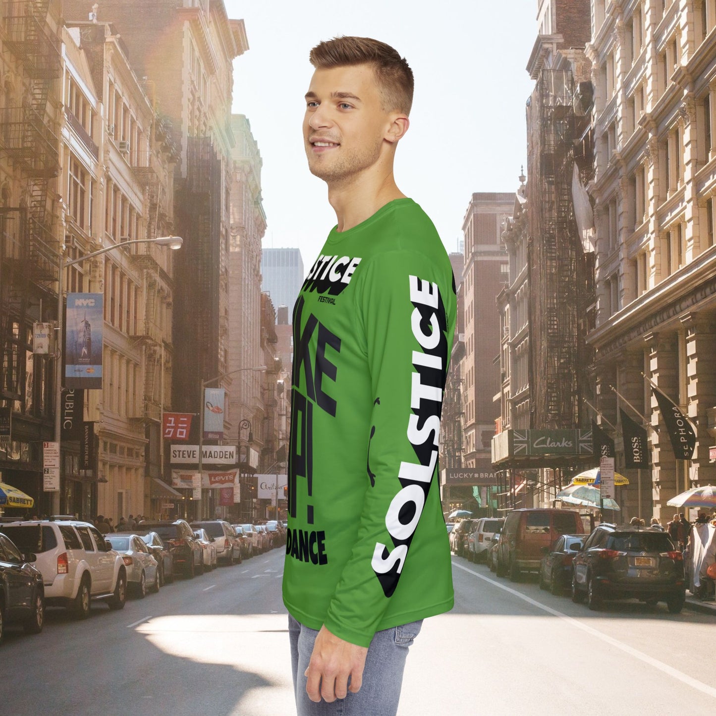 Copy of SOLSTICE Wake Up greenLong Sleeve Shirt (AOP)