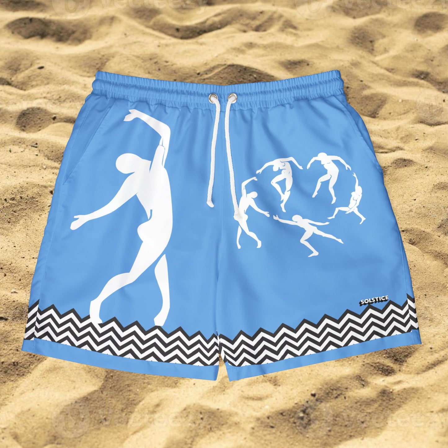 Unisex Blue SOLSTICE Swim Shorts (AOP)