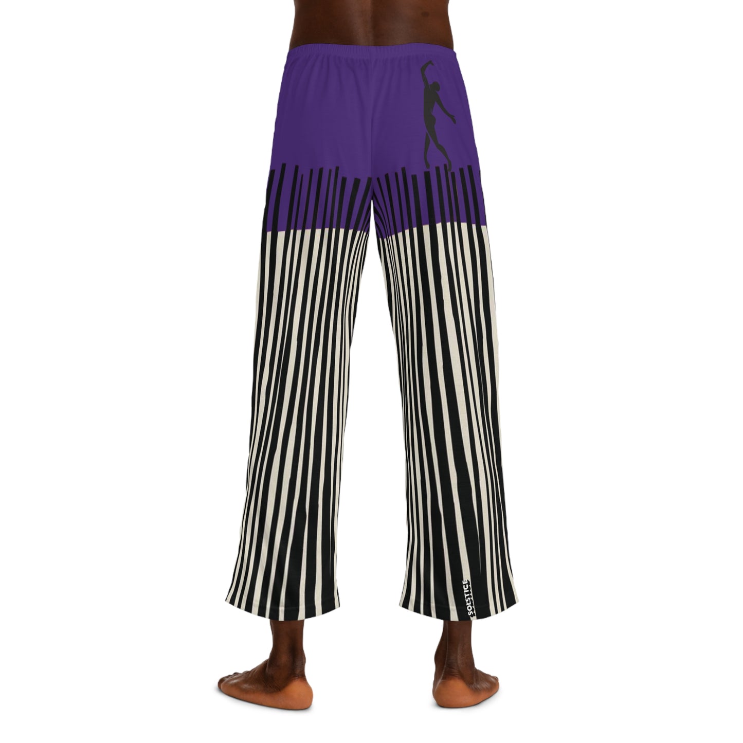 SOLSTICE Bamboo Men's Pajama Purple Pants (AOP)