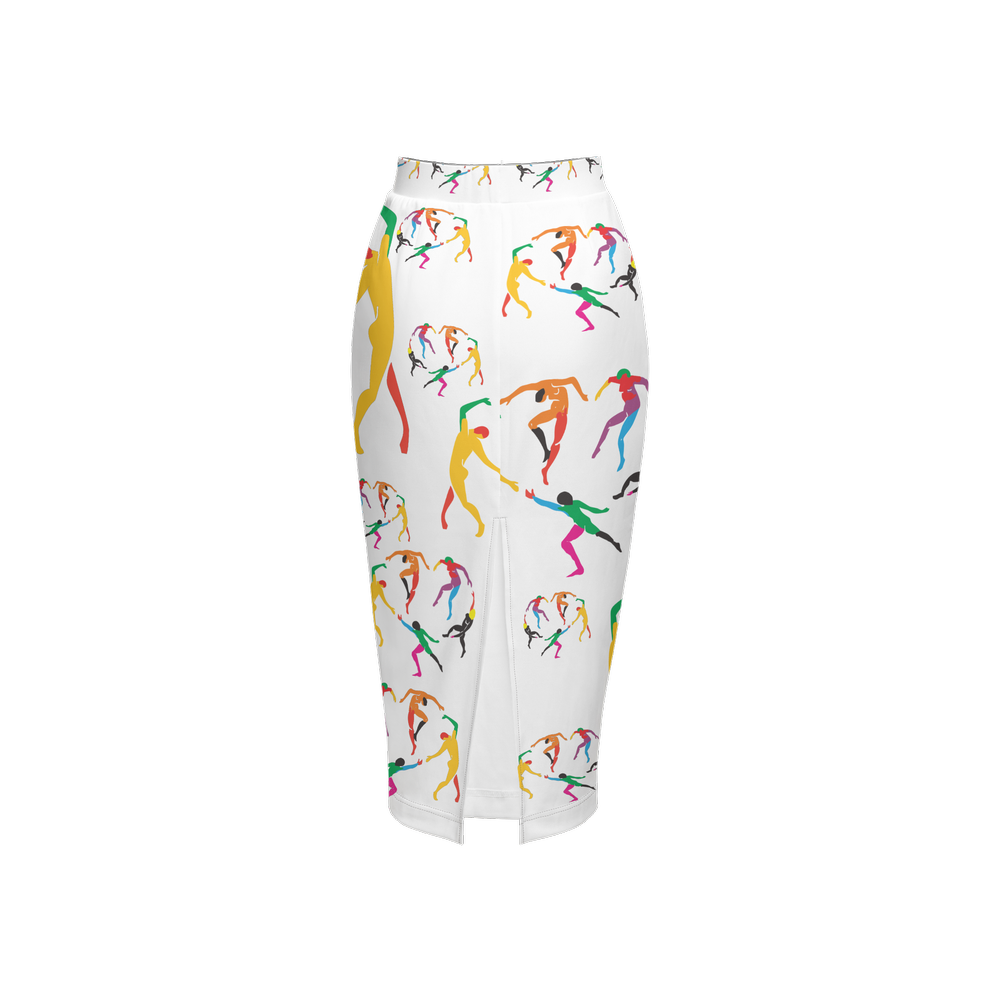Women's SOLSTICE Back Split Pencil Skirt-Heavy Knit