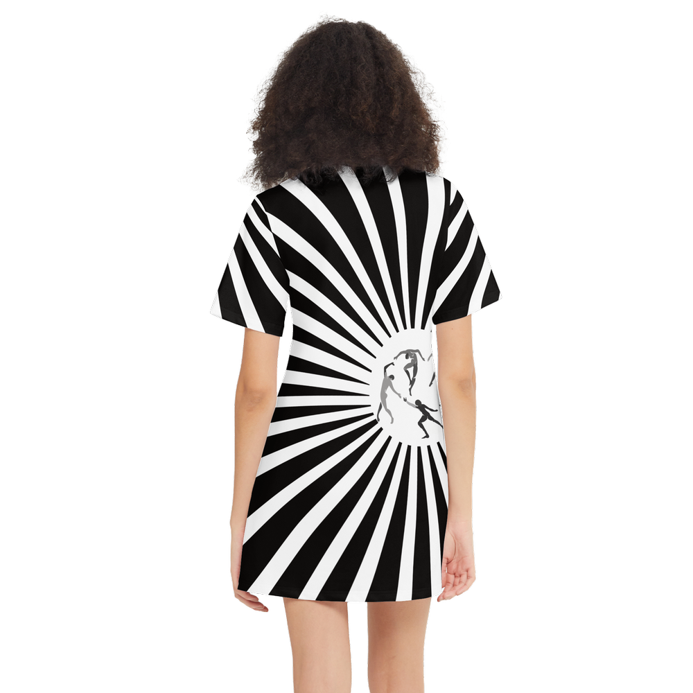 Women's Short-Sleeve T-Shirt Dress-Heavyweight 225g s