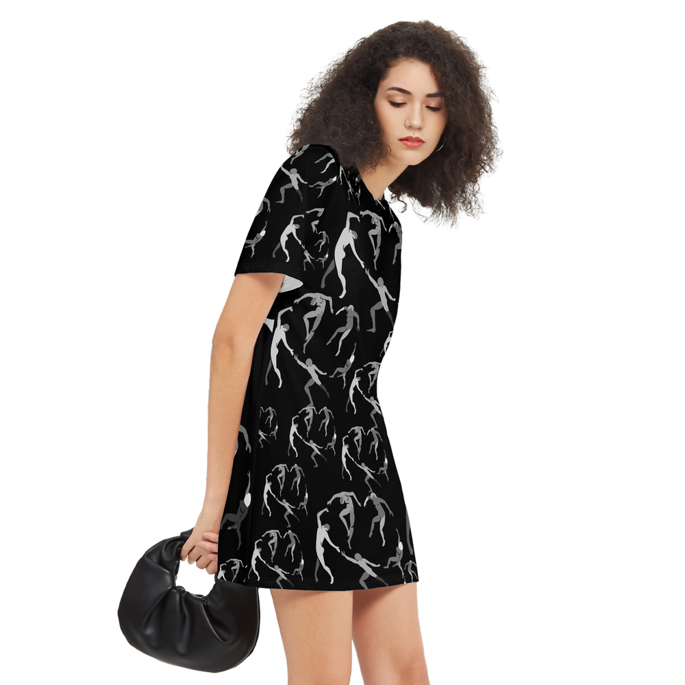 Women's SOLSTICE Matisse Dance Short-Sleeve T-Shirt Dress-Heavyweight 225g