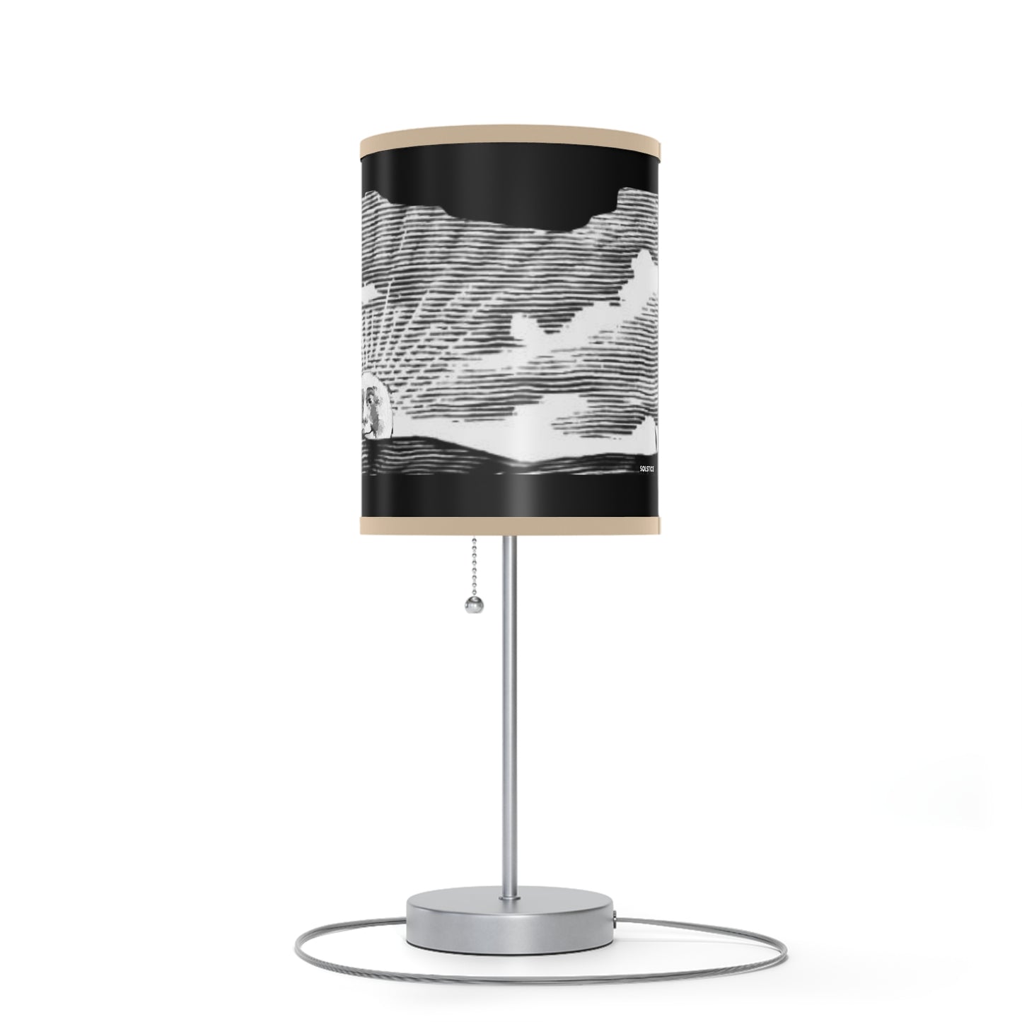 Solstice Engraved Sunrise Lamp on a Stand, US|CA plug