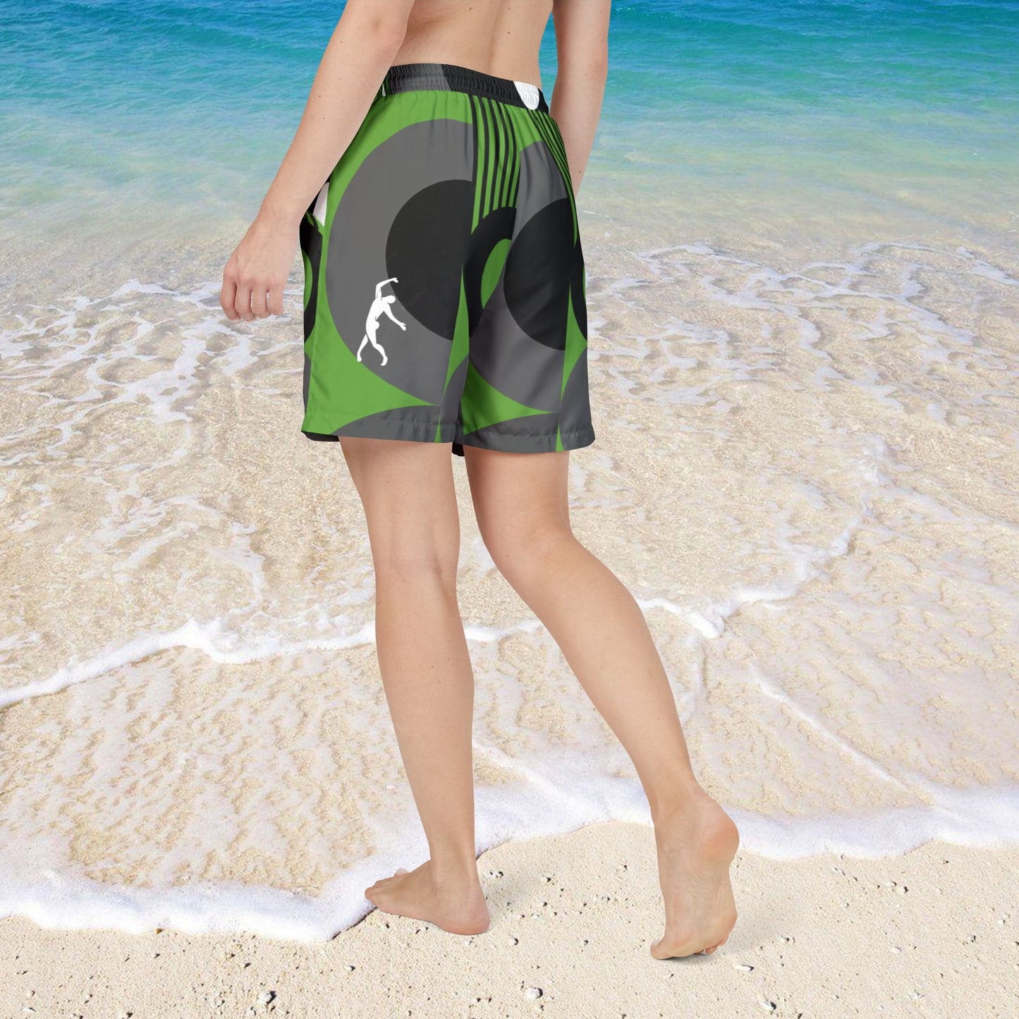 SOLSTICE Bauhaus Green Swim Shorts (AOP)