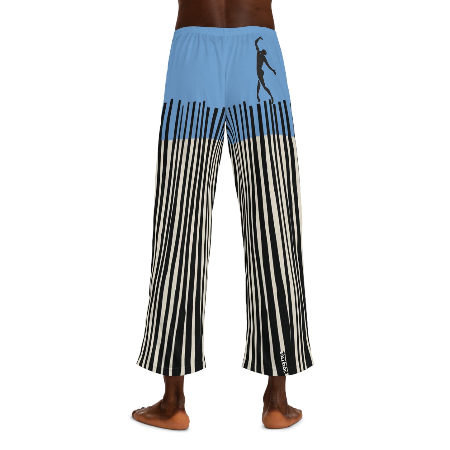 SOLSTICE Bamboo Men's Pajama Light Blue Pants (AOP)
