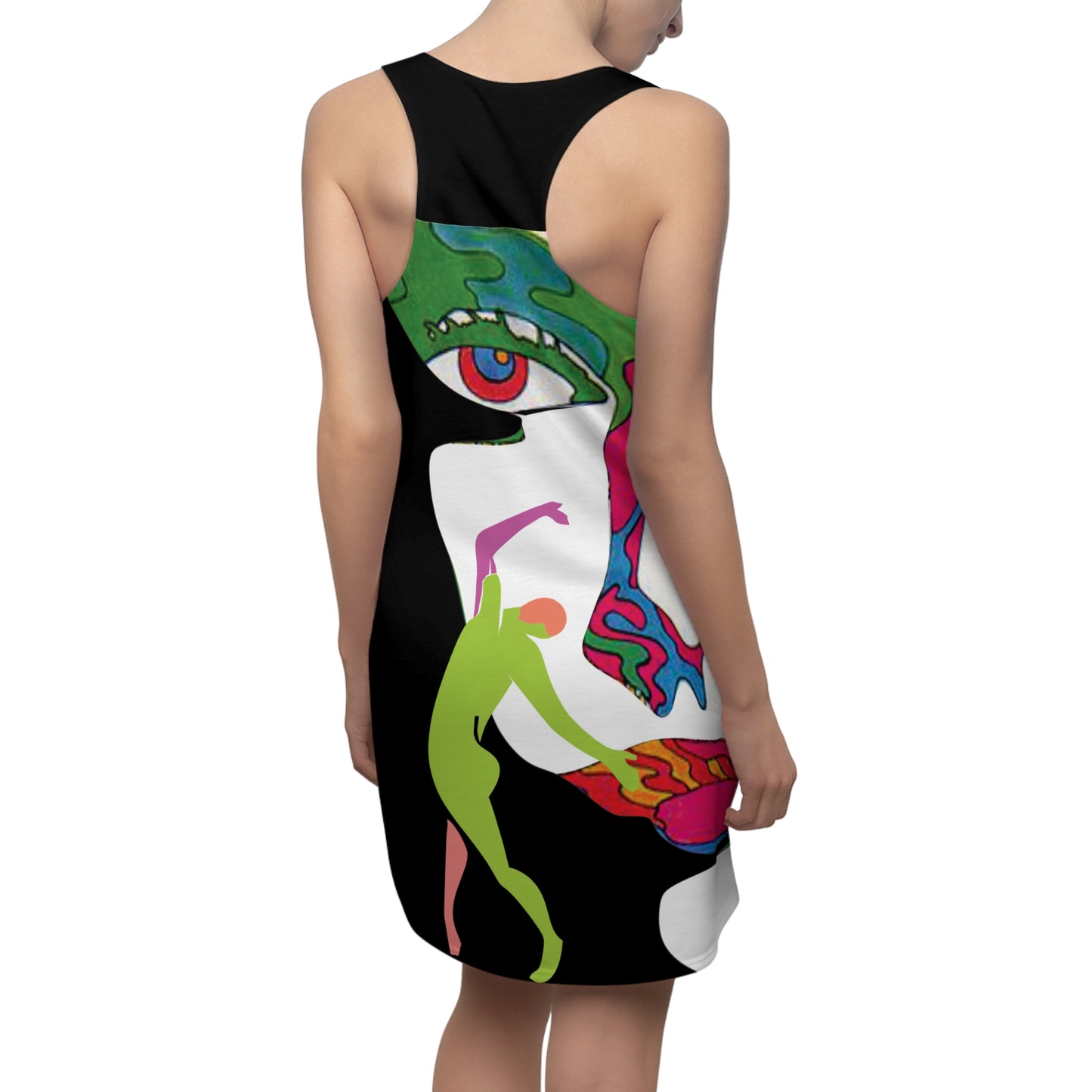 Women's POP ART Cut & Sew Racerback Dress (AOP)