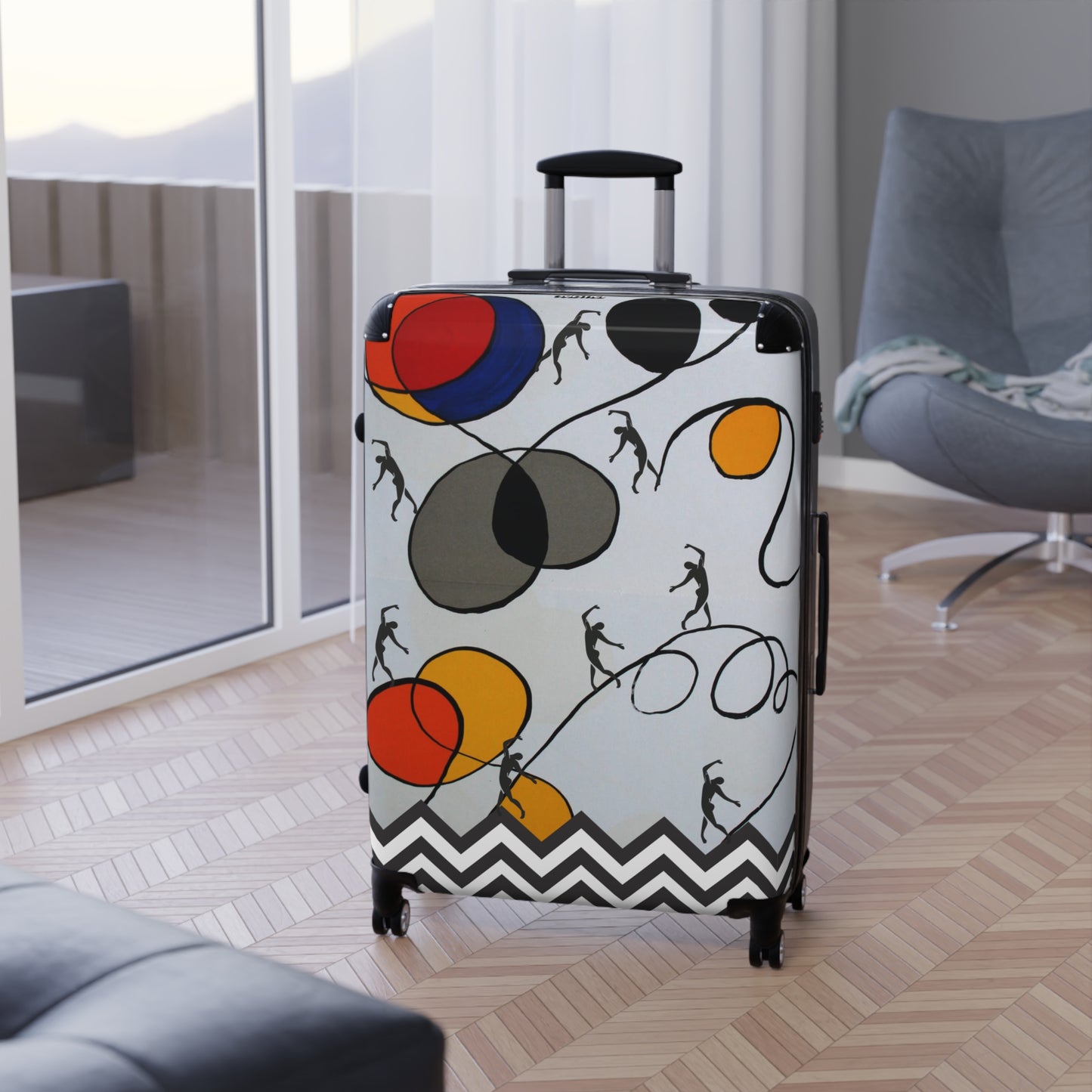 SOLSTICE Calder and Matisse dancers Suitcase