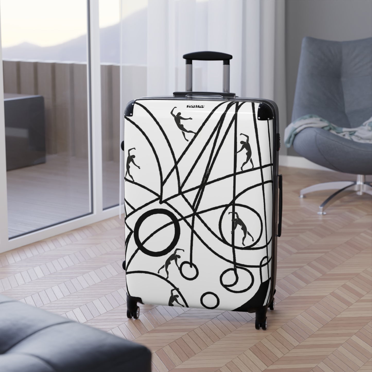 SOLSTICE Calder and Matisse dancers Suitcase
