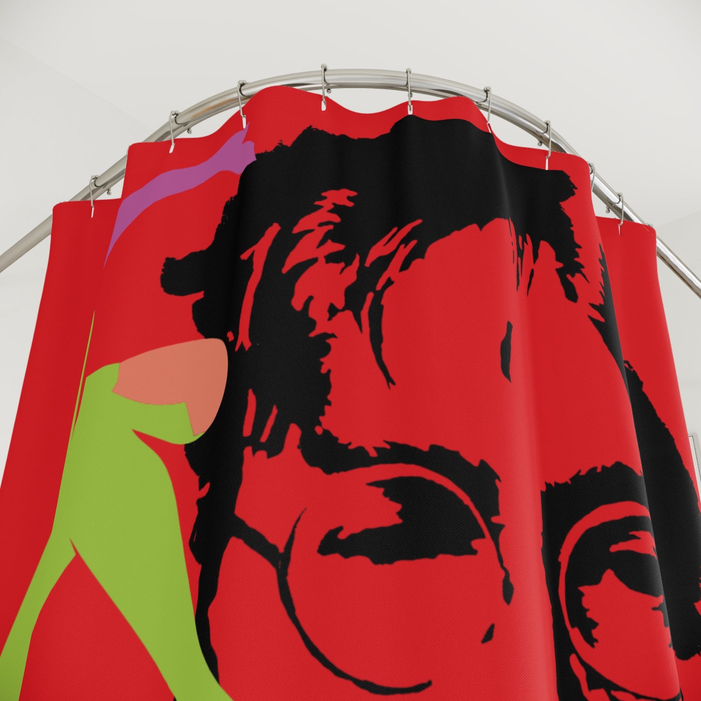 SOLSTICE Lennon Shower Curtain 6 red