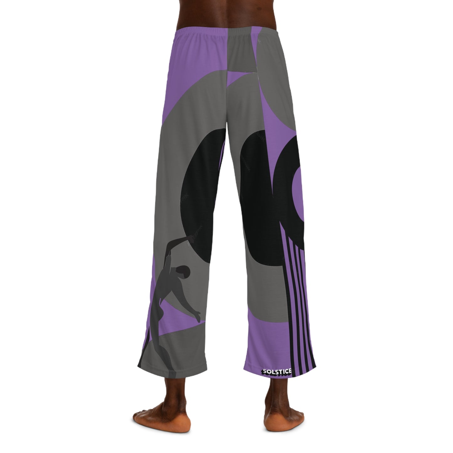 SOLSTICE Bauhaus Men's light purple Pajama Pants (AOP)