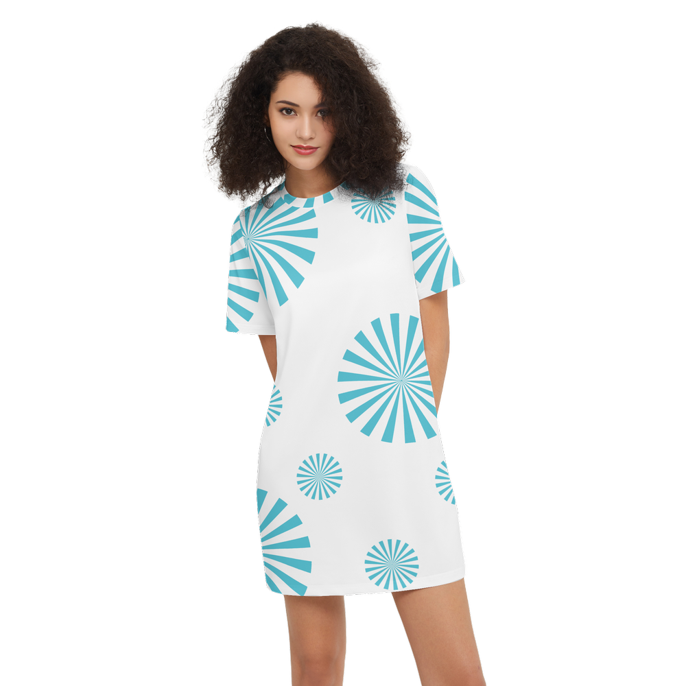 Solstice Women's Short-Sleeve T-Shirt Dress-Heavyweight 225g