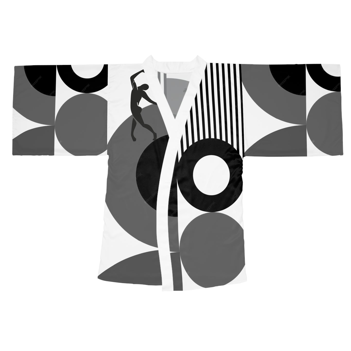 Long Sleeve SOLSTICE BAUHAUS Kimono Robe (AOP)