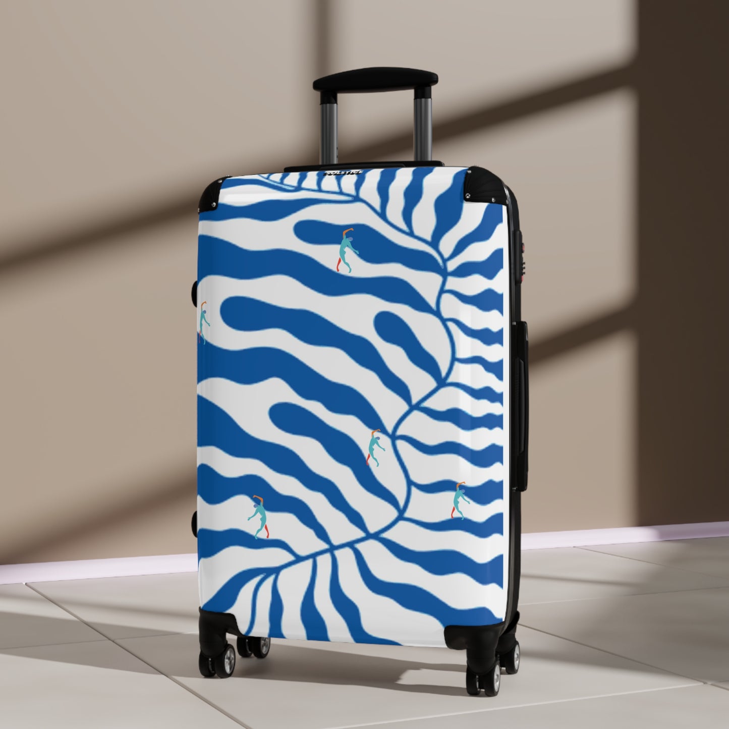 SOLSTICE Matisse blue leave with dancers Suitcase