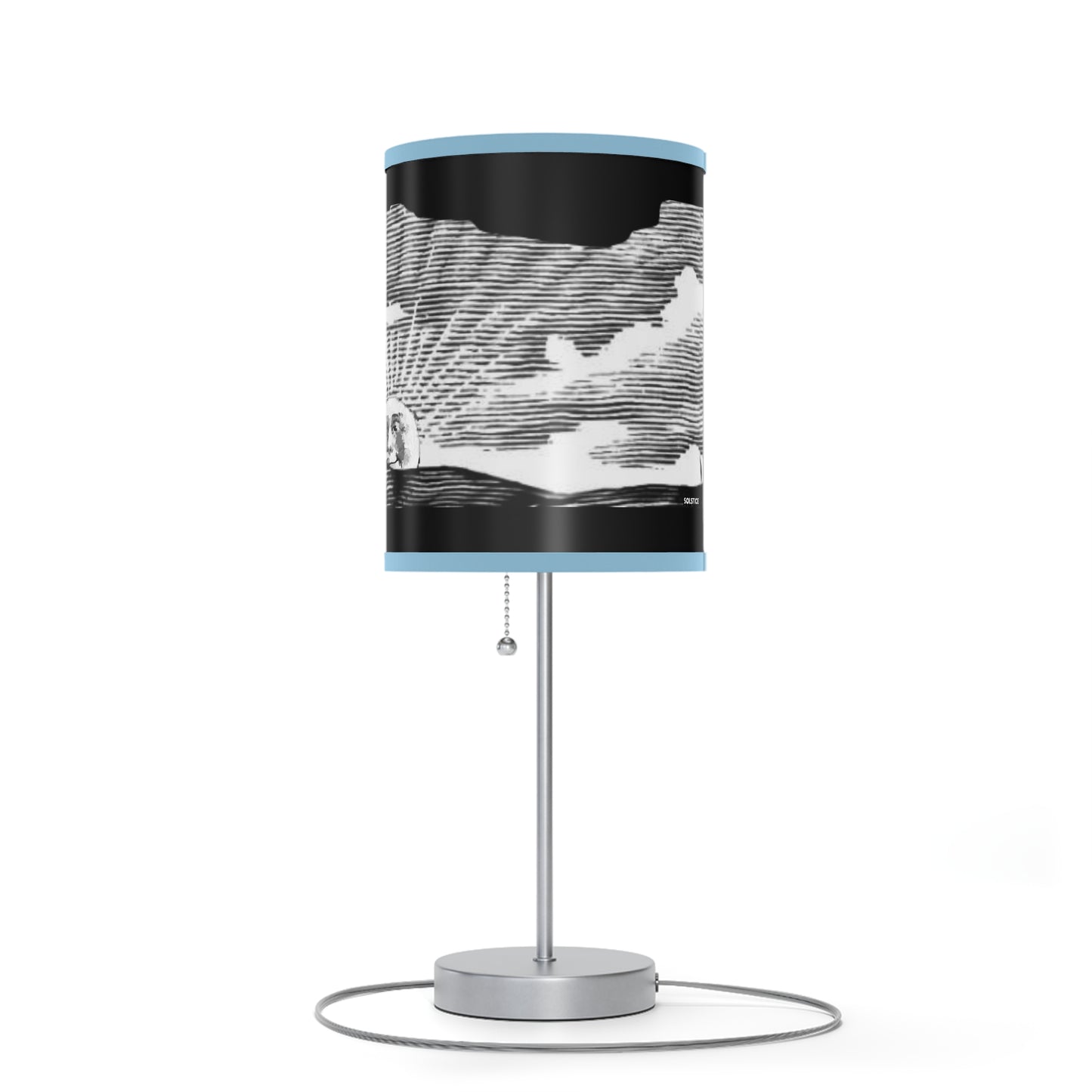 Solstice Engraved Sunrise Lamp on a Stand, US|CA plug
