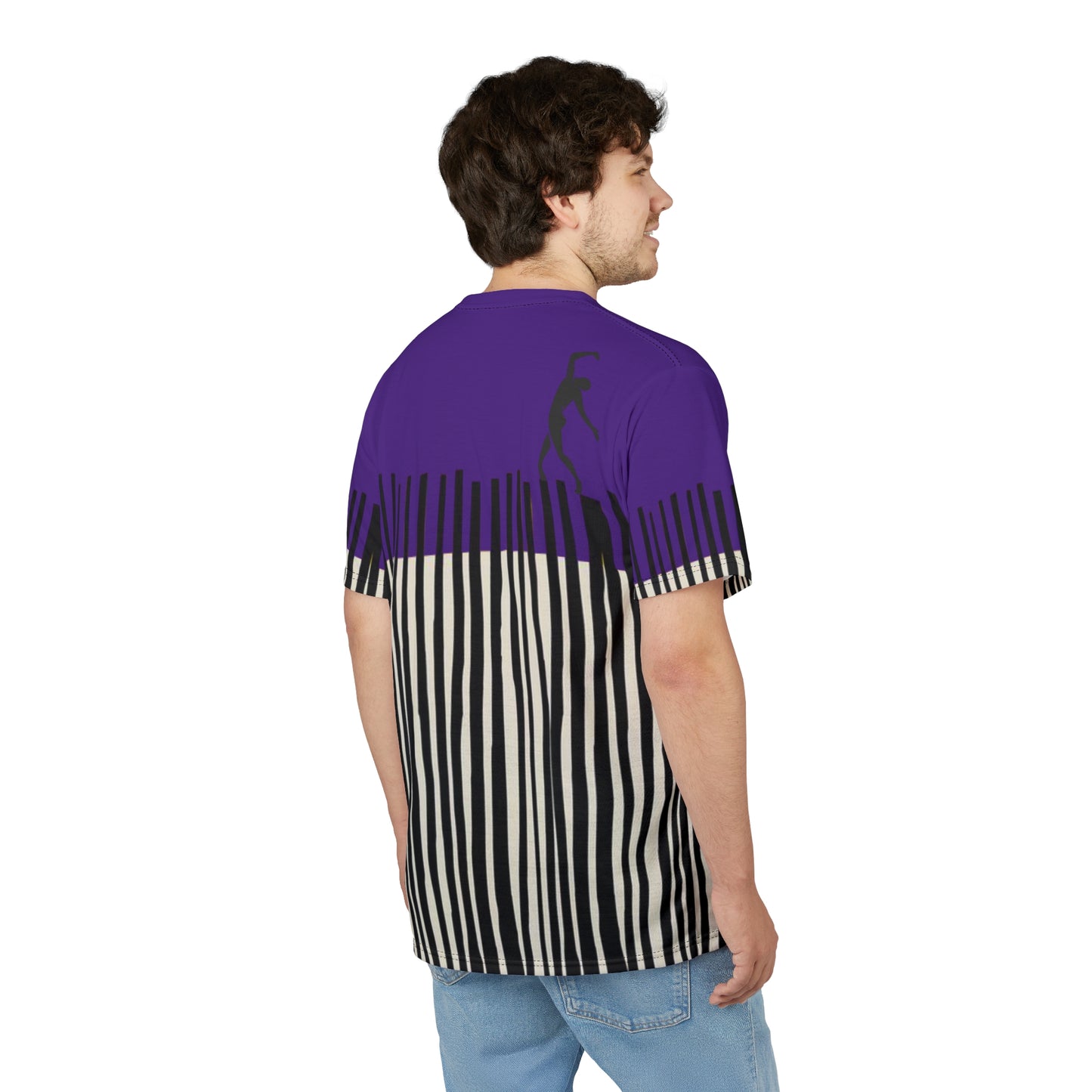 SOLSTICE Bamboo purple Unisex Cut & Sew Tee (AOP)