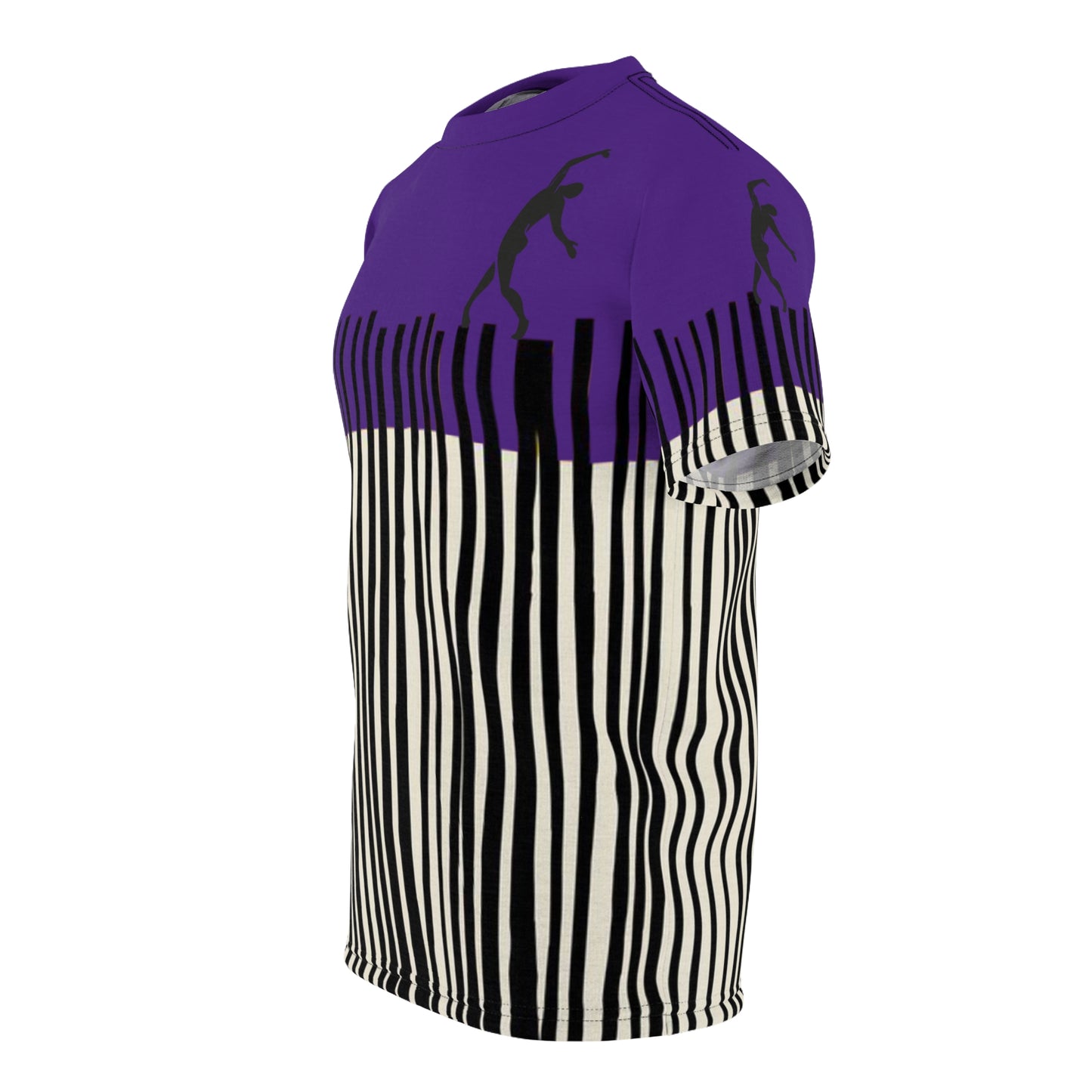 SOLSTICE Bamboo purple Unisex Cut & Sew Tee (AOP)