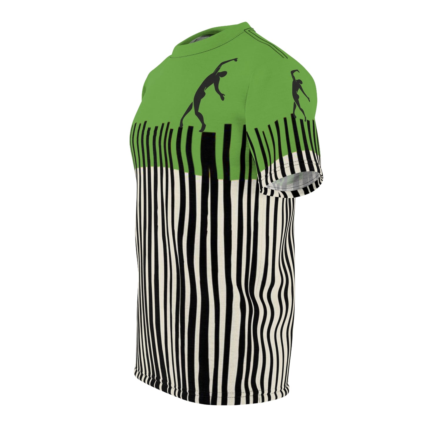 SOLSTICE Bamboo green Unisex Cut & Sew Tee (AOP)