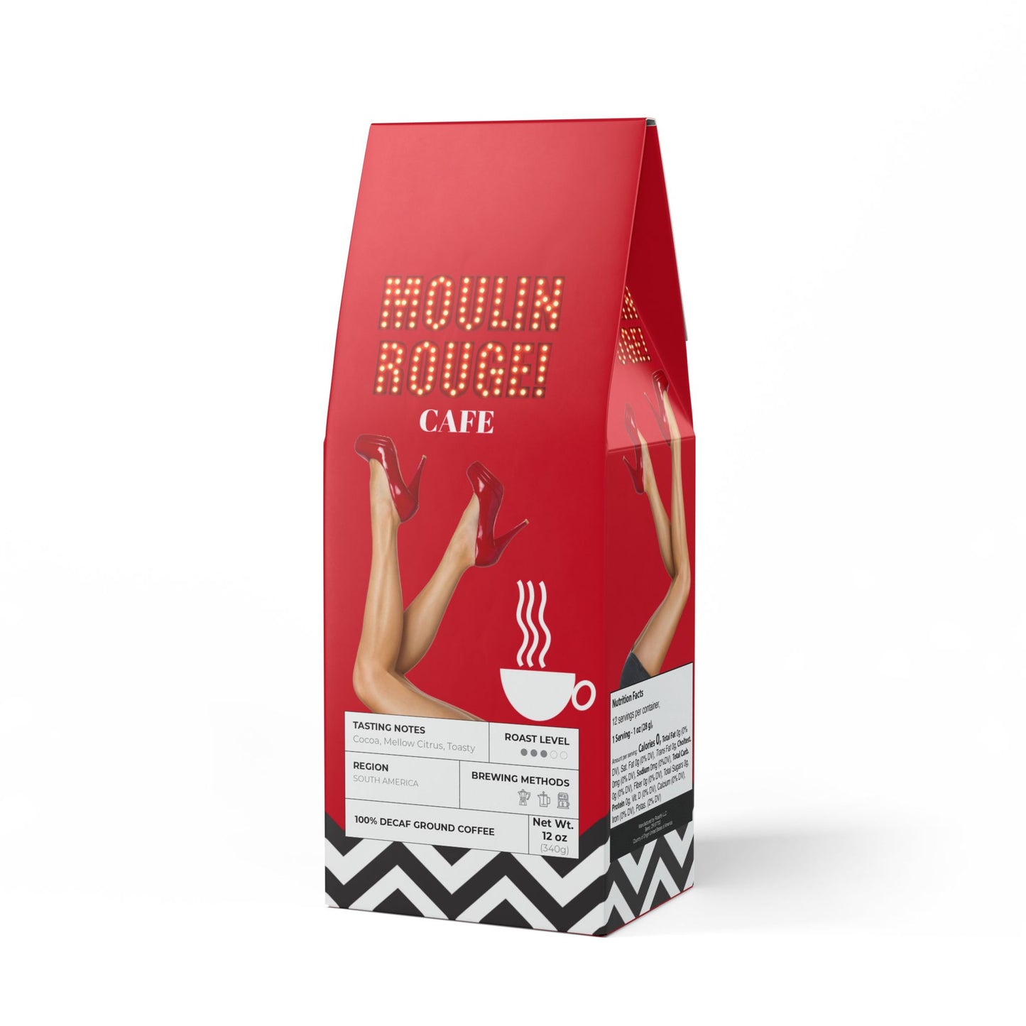 SOLSTICE MOULIN ROUGE Trapper Peak Decaf Coffee Blend (Medium Roast)