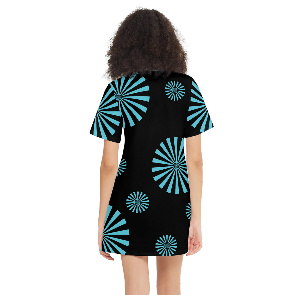 Solstice Women's Short-Sleeve T-Shirt Dress-Heavyweight 225g