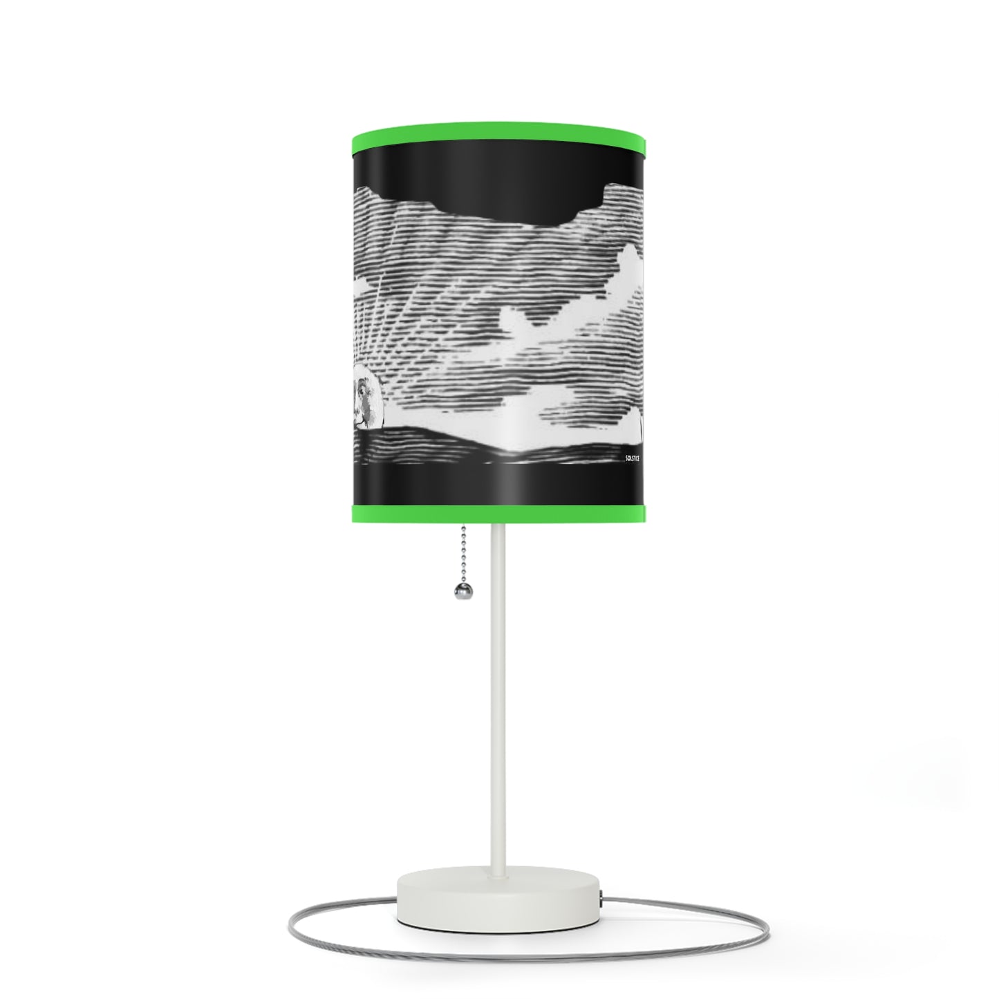 Solstice Engraved Sunrise Lamp on a Stand, US|CA plug