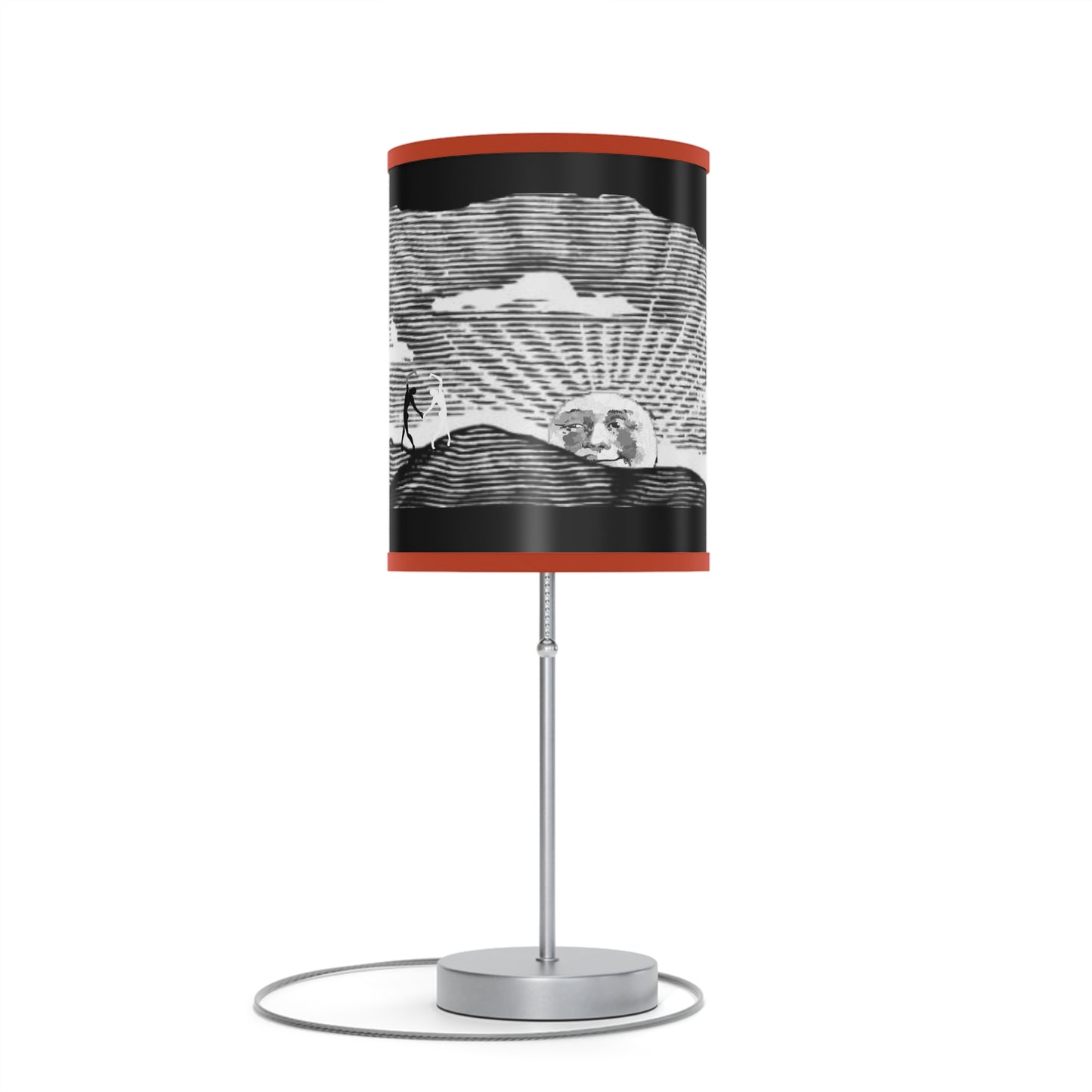 Solstice Engraved Sunrise Lamp on a Stand, US|CA plug