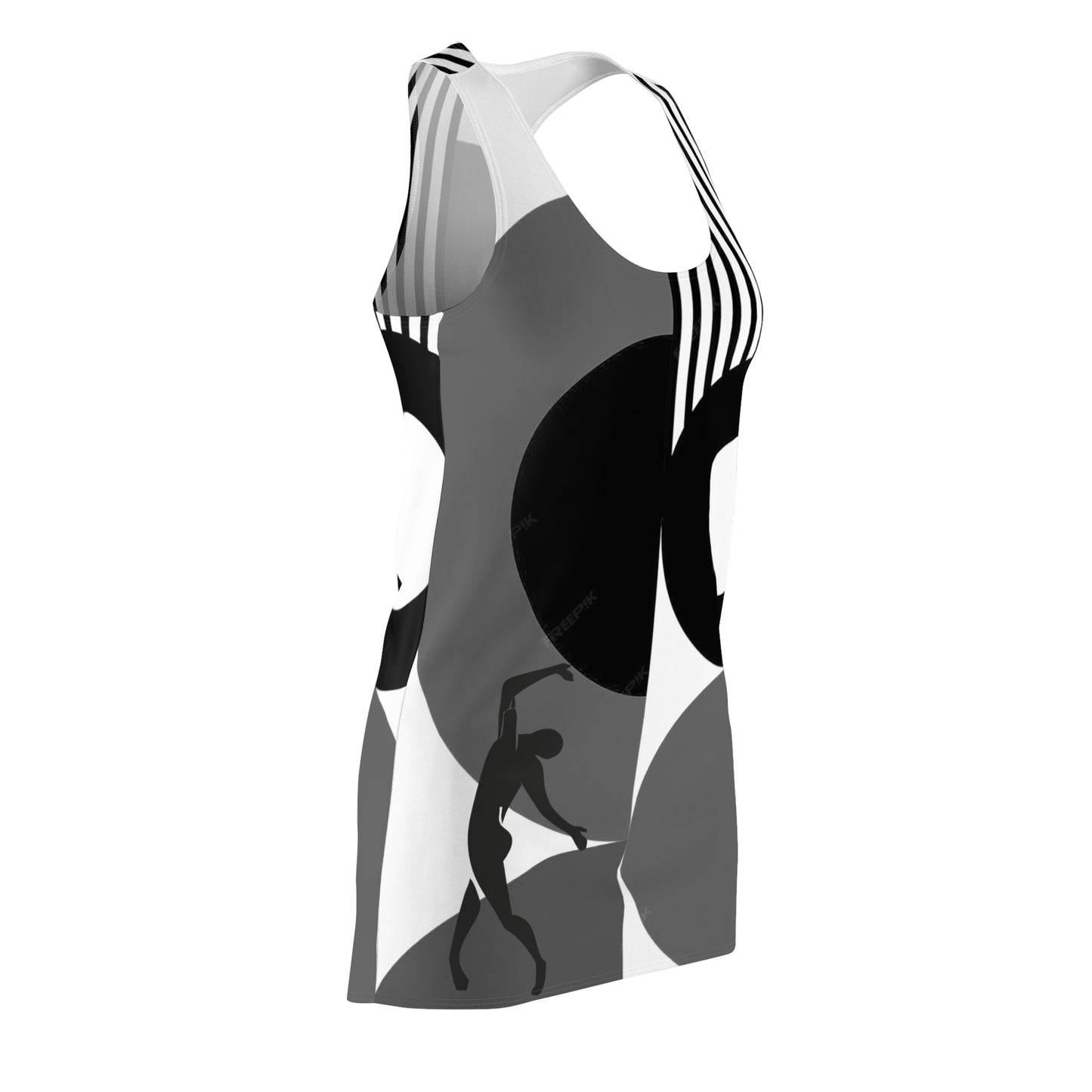 Women's BAUHAUS Cut & Sew Racerback Dress (AOP)