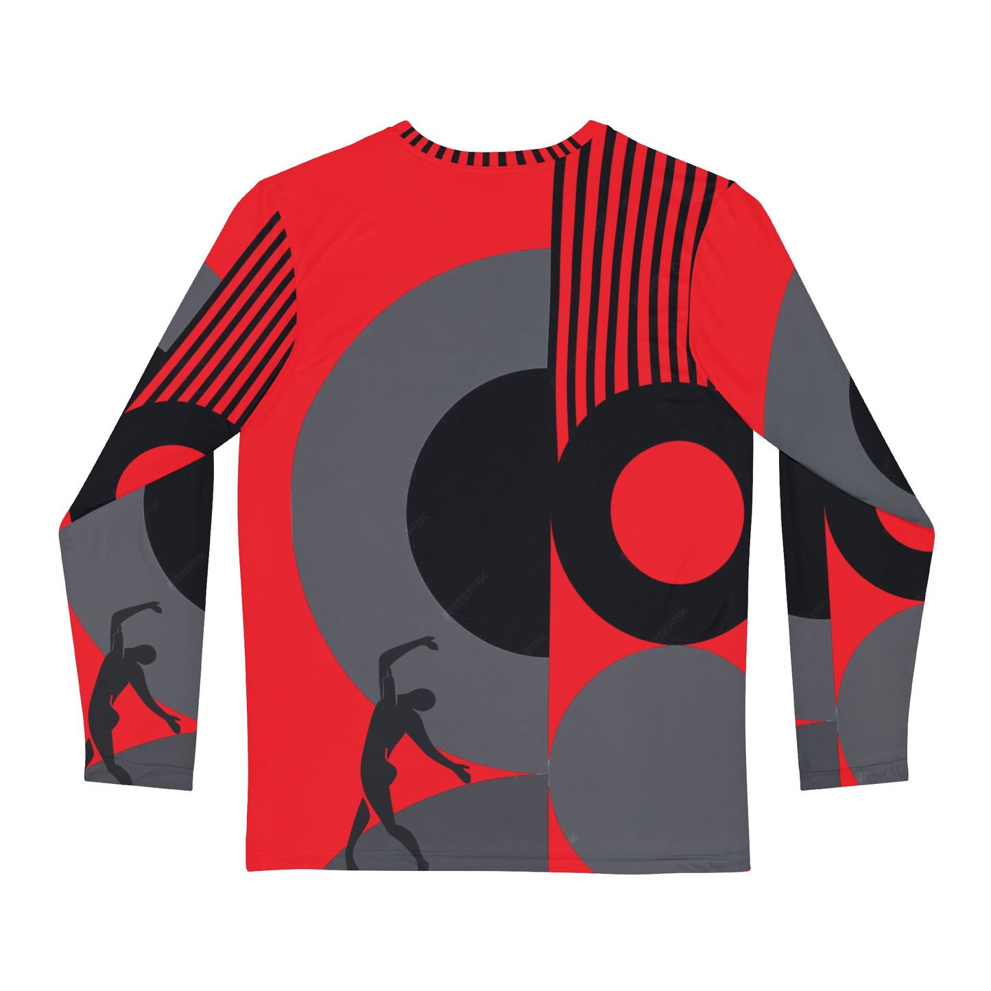 SOLSTICE BAUHAUS Long Sleeve Shirt red (AOP)