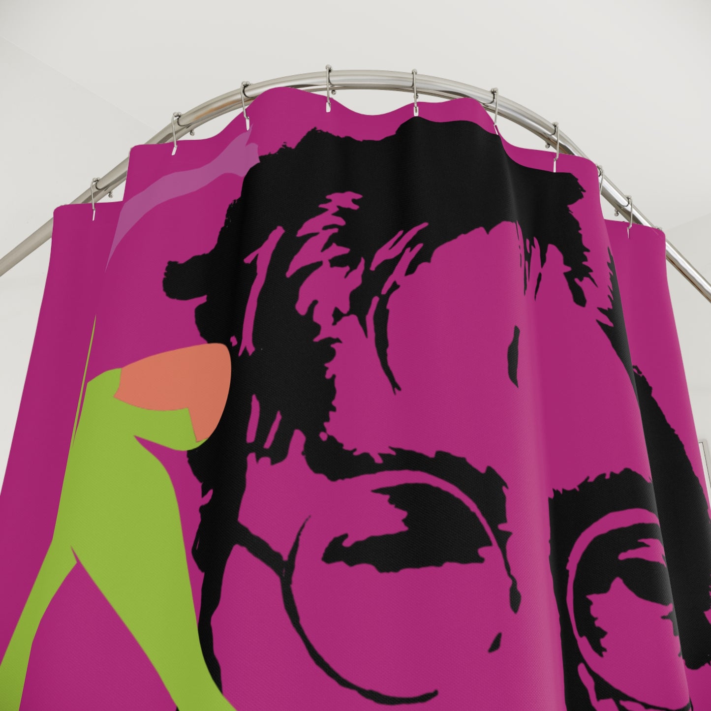 SOLSTICE Lennon Shower Curtain Dark Pink 6