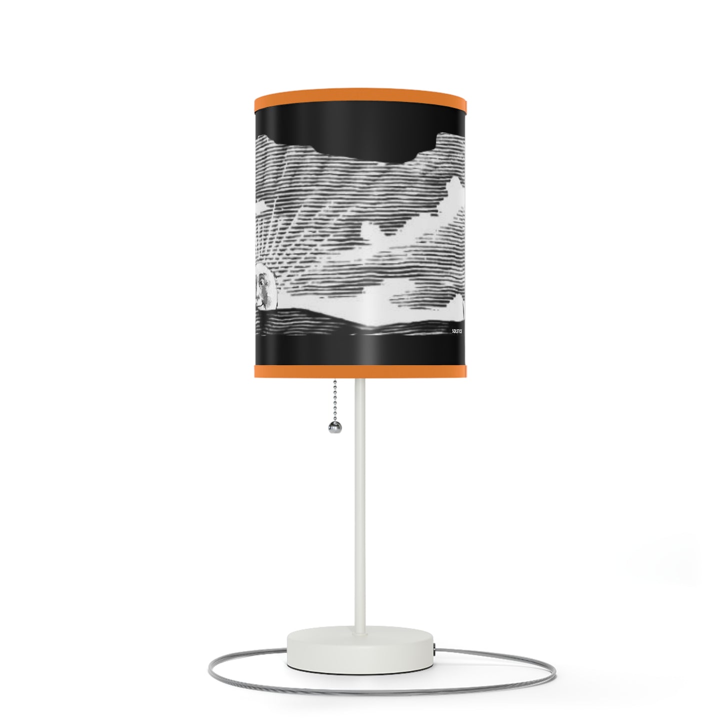 Solstice Engraved Sunrise Lamp on a Stand, US|CA plug