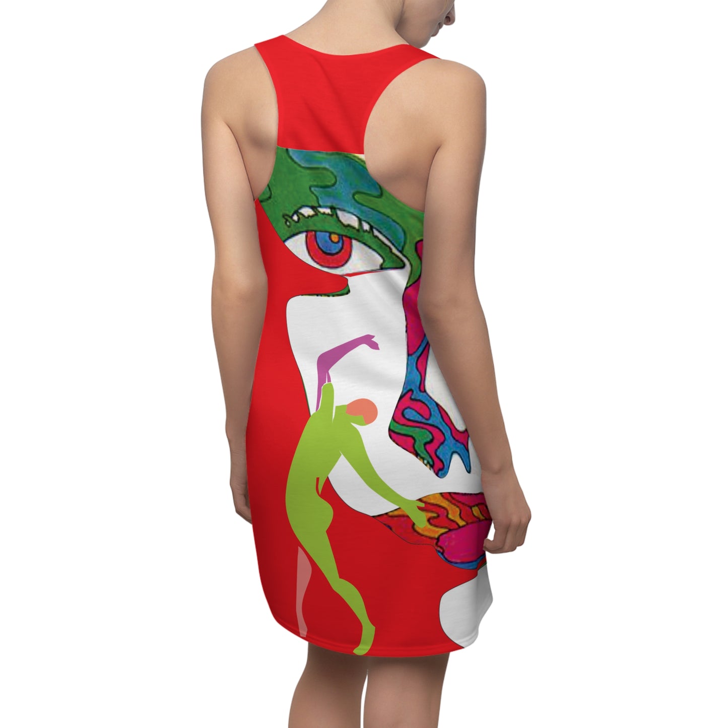 Women's POP ART Cut & Sew Racerback Dress (AOP)
