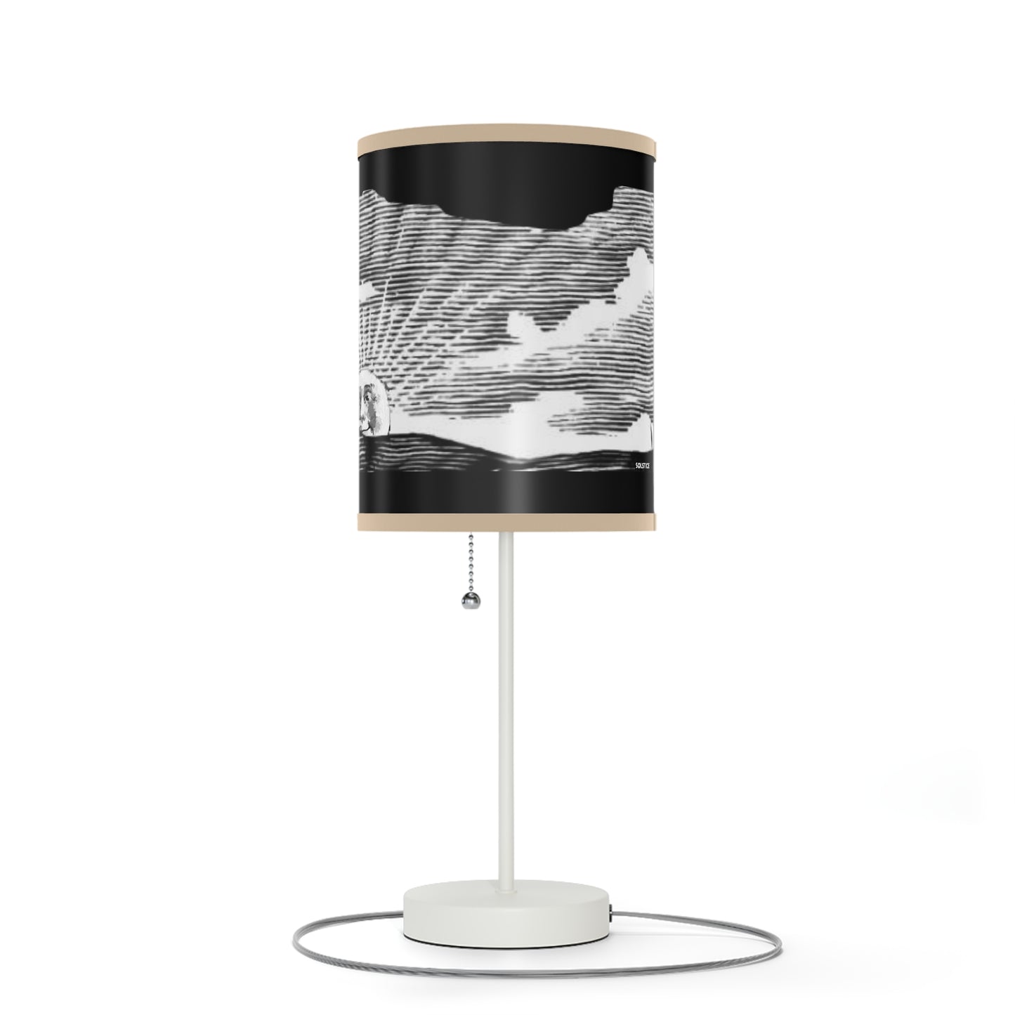 Solstice Engraved Sunrise Lamp on a Stand, US|CA plug