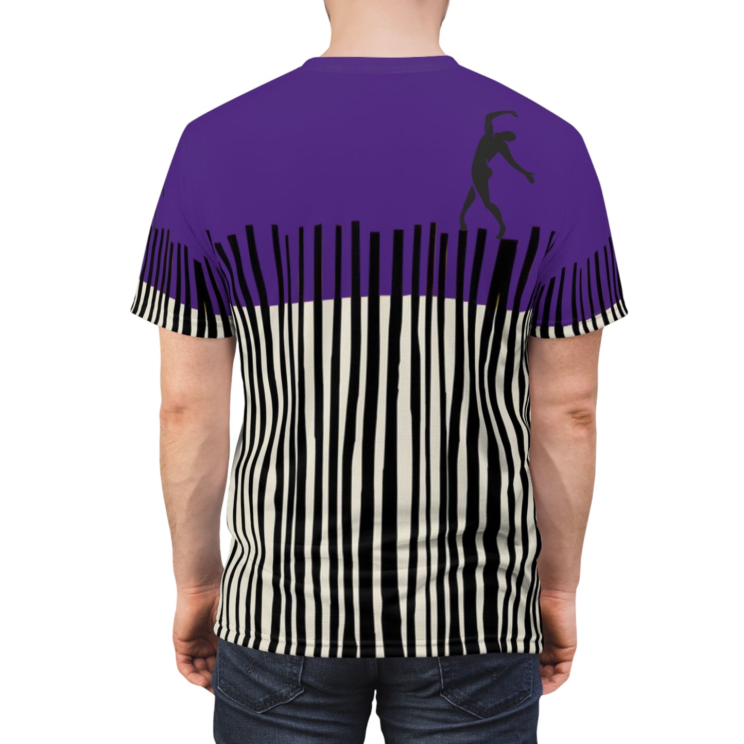 SOLSTICE Bamboo purple Unisex Cut & Sew Tee (AOP)