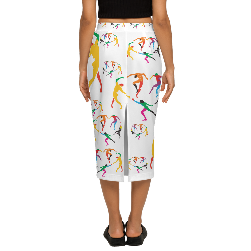 Women's SOLSTICE Back Split Pencil Skirt-Heavy Knit