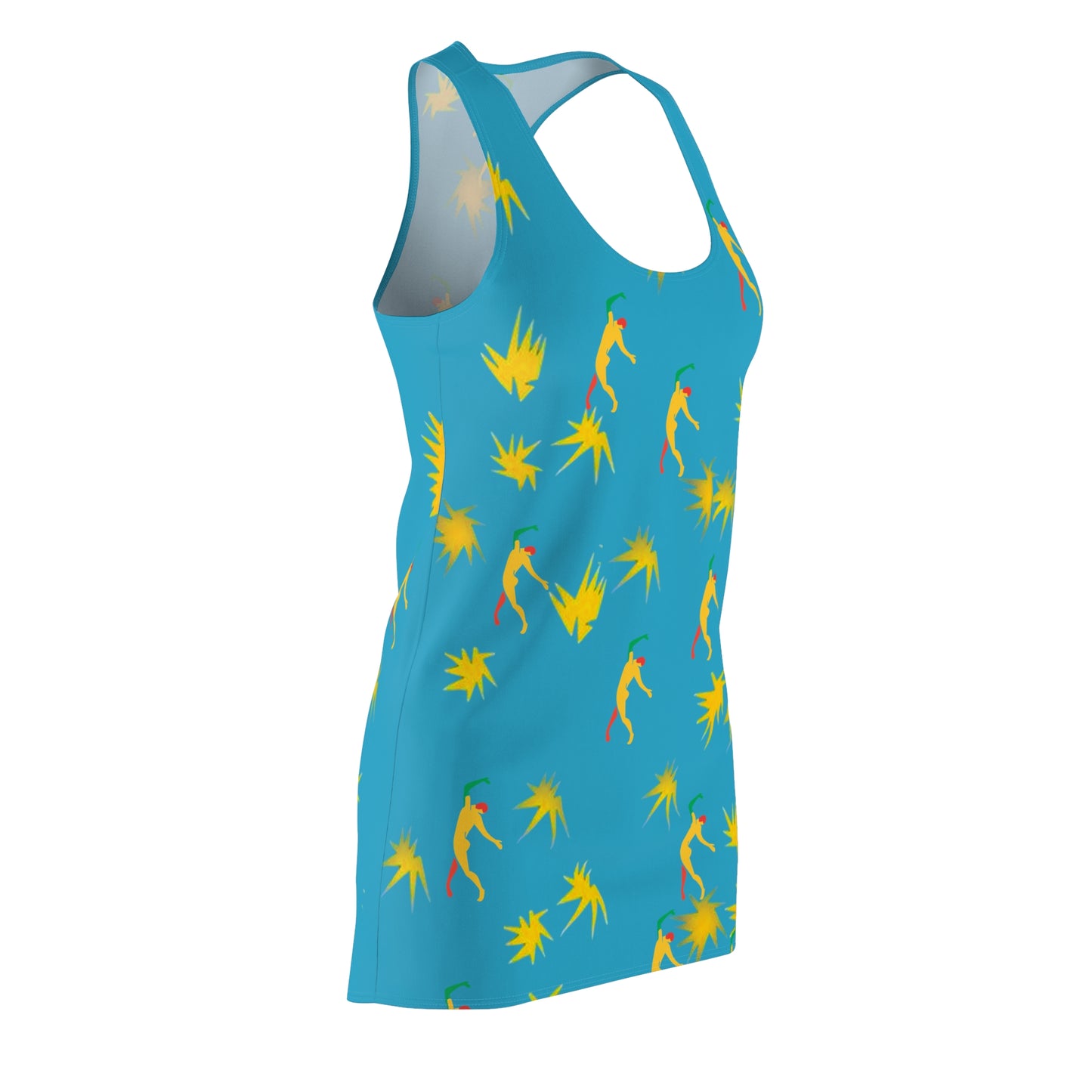 Women's Matisse Stars Cut & Sew Racerback Dress (AOP)