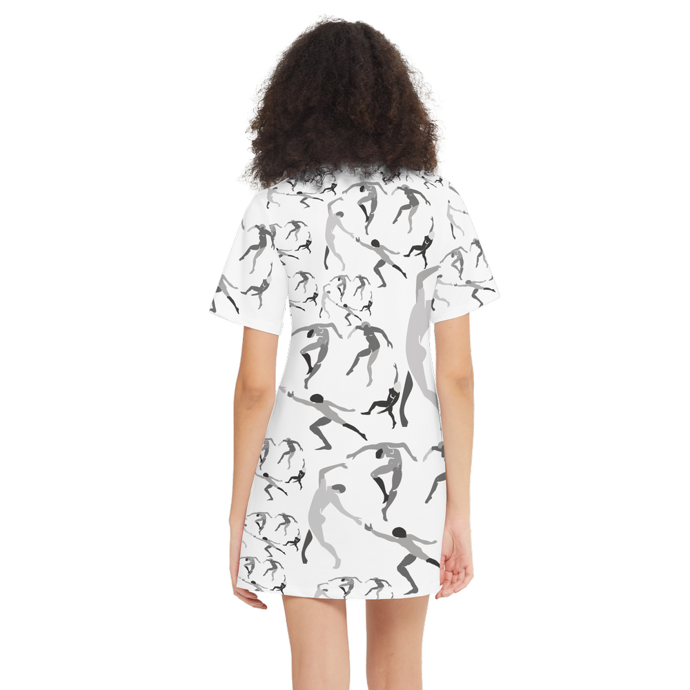 Women's SOLSTICE Short-Sleeve T-Shirt Dress-Heavyweight 225g