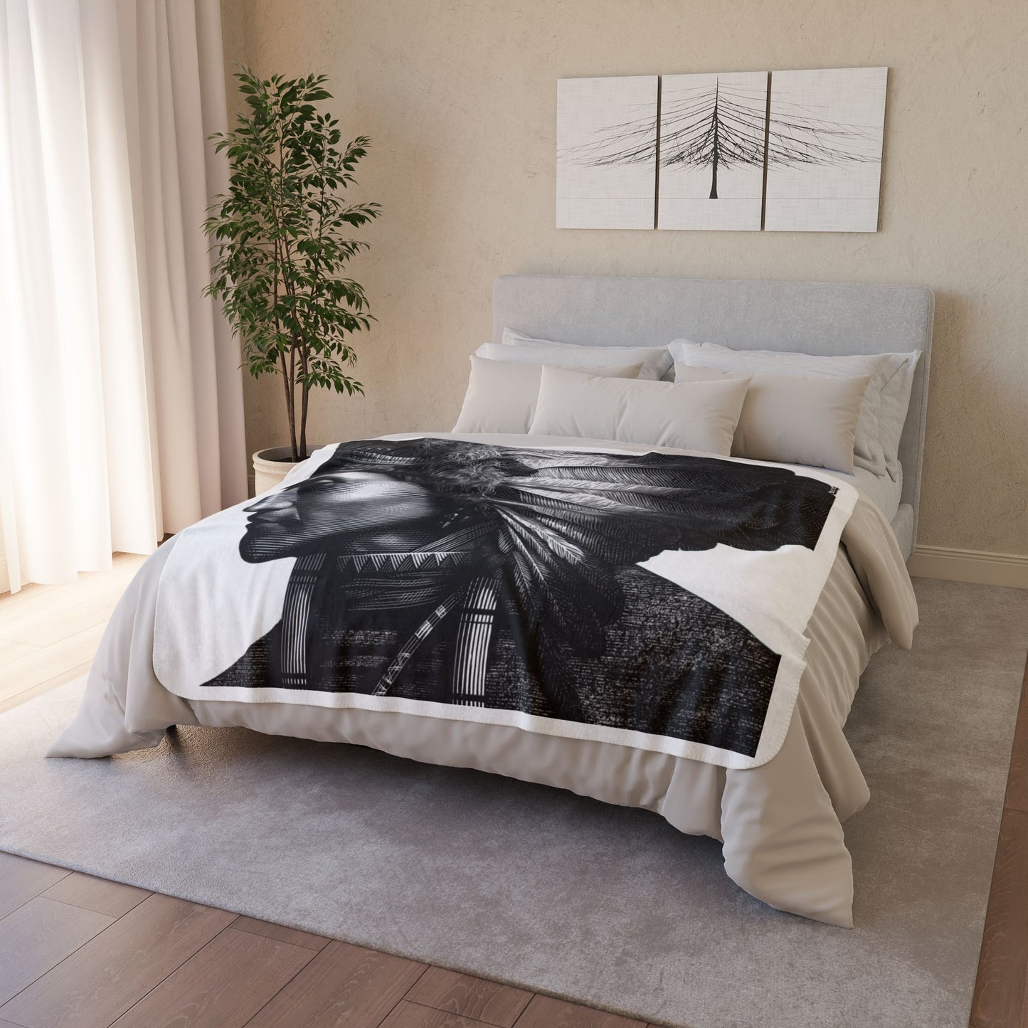 Solstice Shaman Fleece Sherpa Blanket