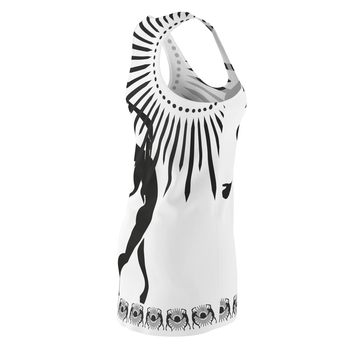 Women's Solstice Dancer Sun W Cut & Sew Racerback Dress (AOP)