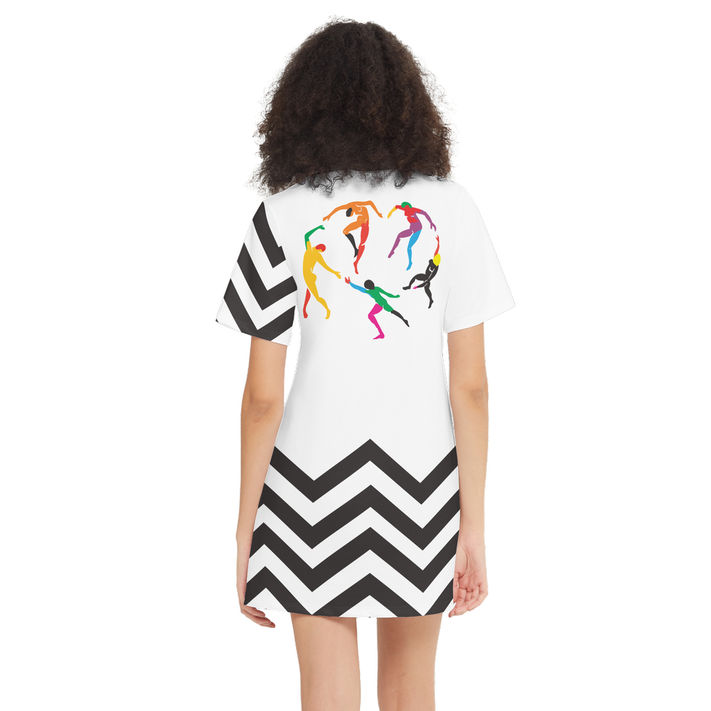 Women's SOLSTICE Short-Sleeve T-Shirt Dress-Heavyweight 225g