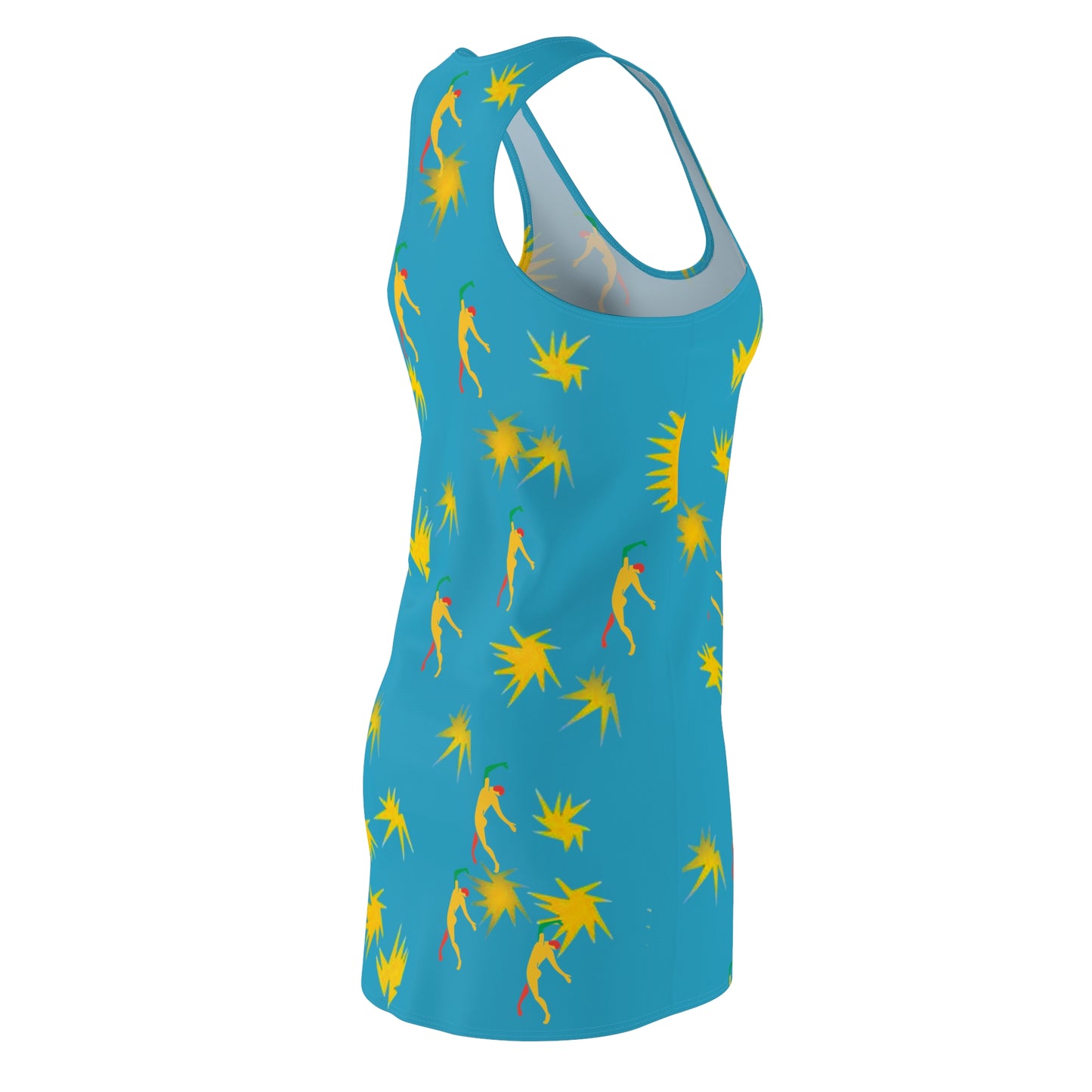 Women's Matisse Stars Cut & Sew Racerback Dress (AOP)