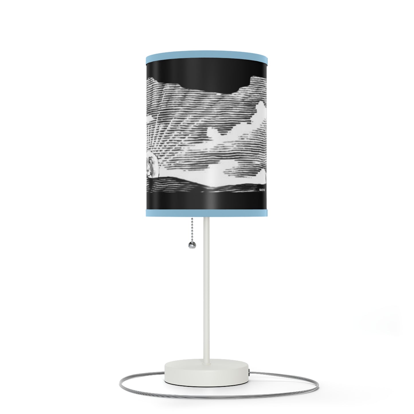 Solstice Engraved Sunrise Lamp on a Stand, US|CA plug