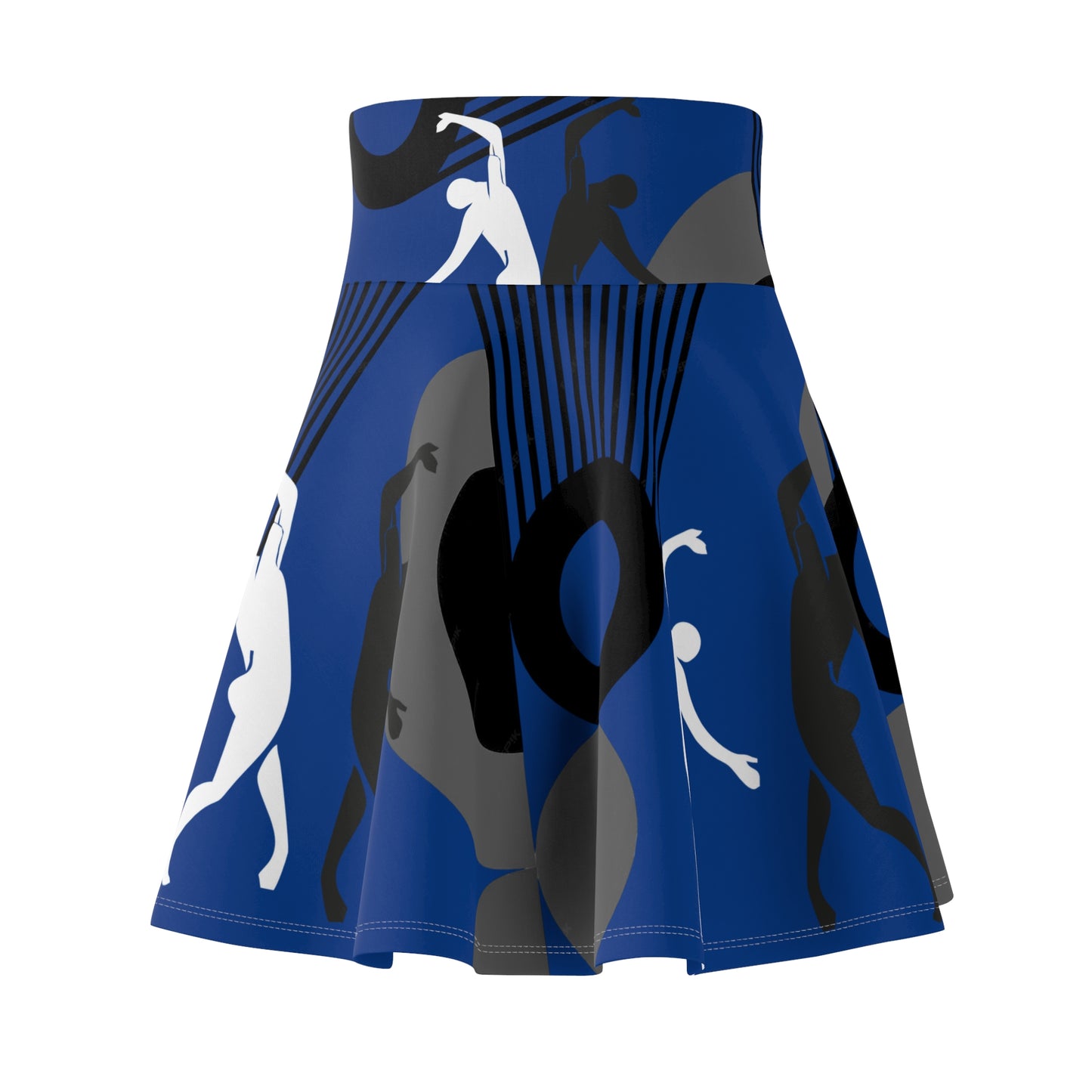 SOLSTICE Bauhaus Skater Pink dark blue Skirt (AOP)
