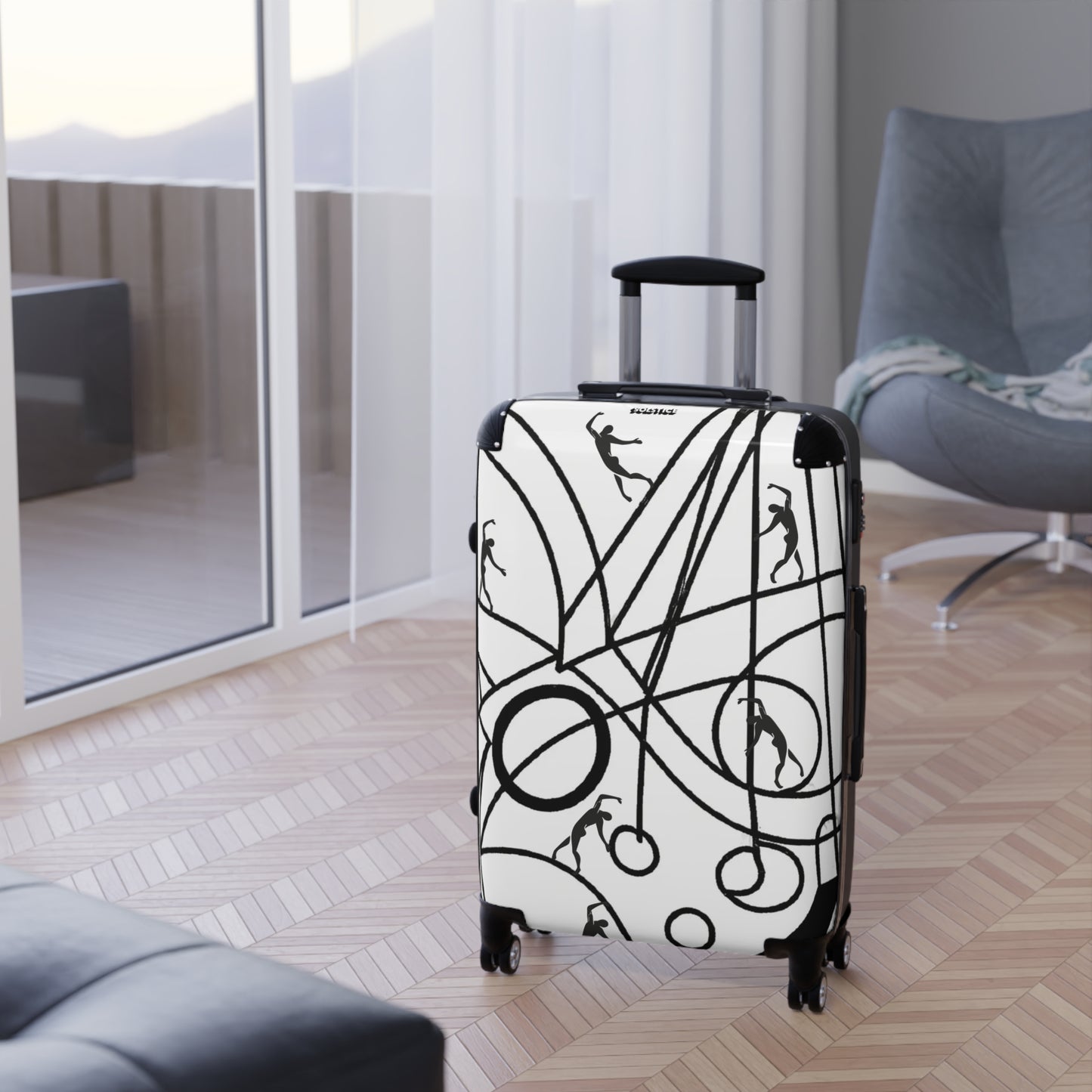 SOLSTICE Calder and Matisse dancers Suitcase