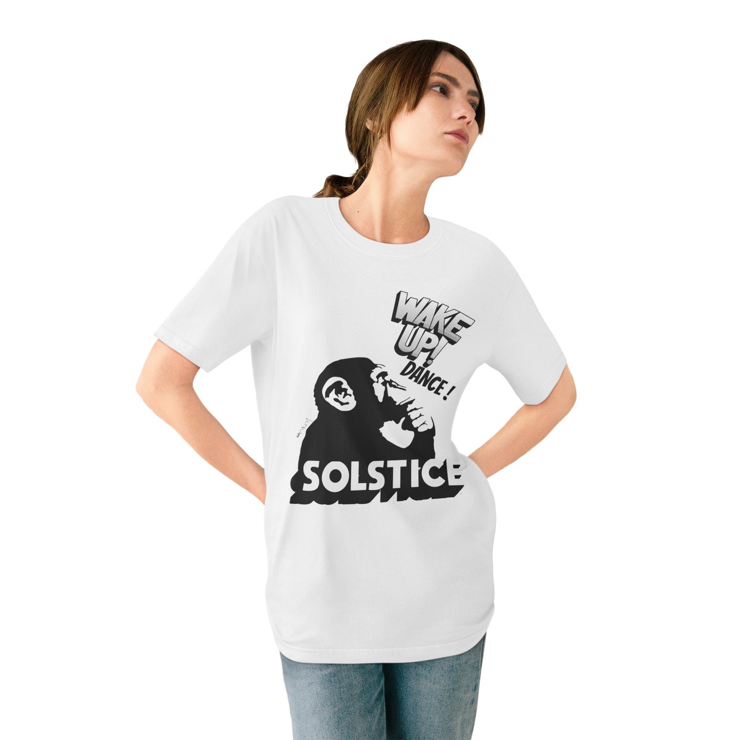Bansky 'Monkey Wake Up Dance T-Shirt — SOLSTICE Art Print