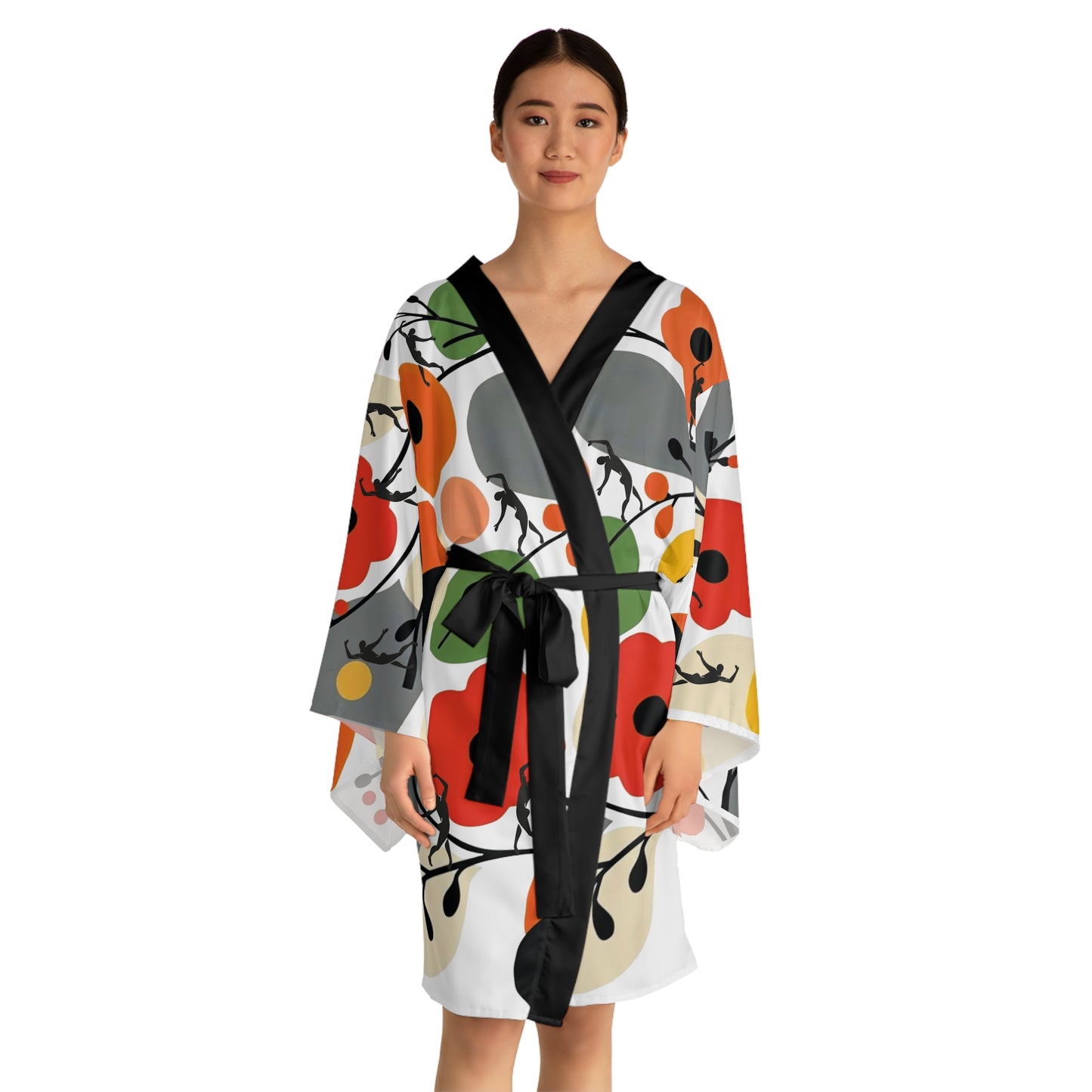 Long Sleeve SOLSTICE FLOWERS Kimono Robe (AOP)