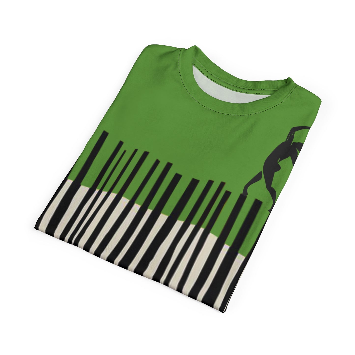 SOLSTICE Bamboo green Unisex Cut & Sew Tee (AOP)